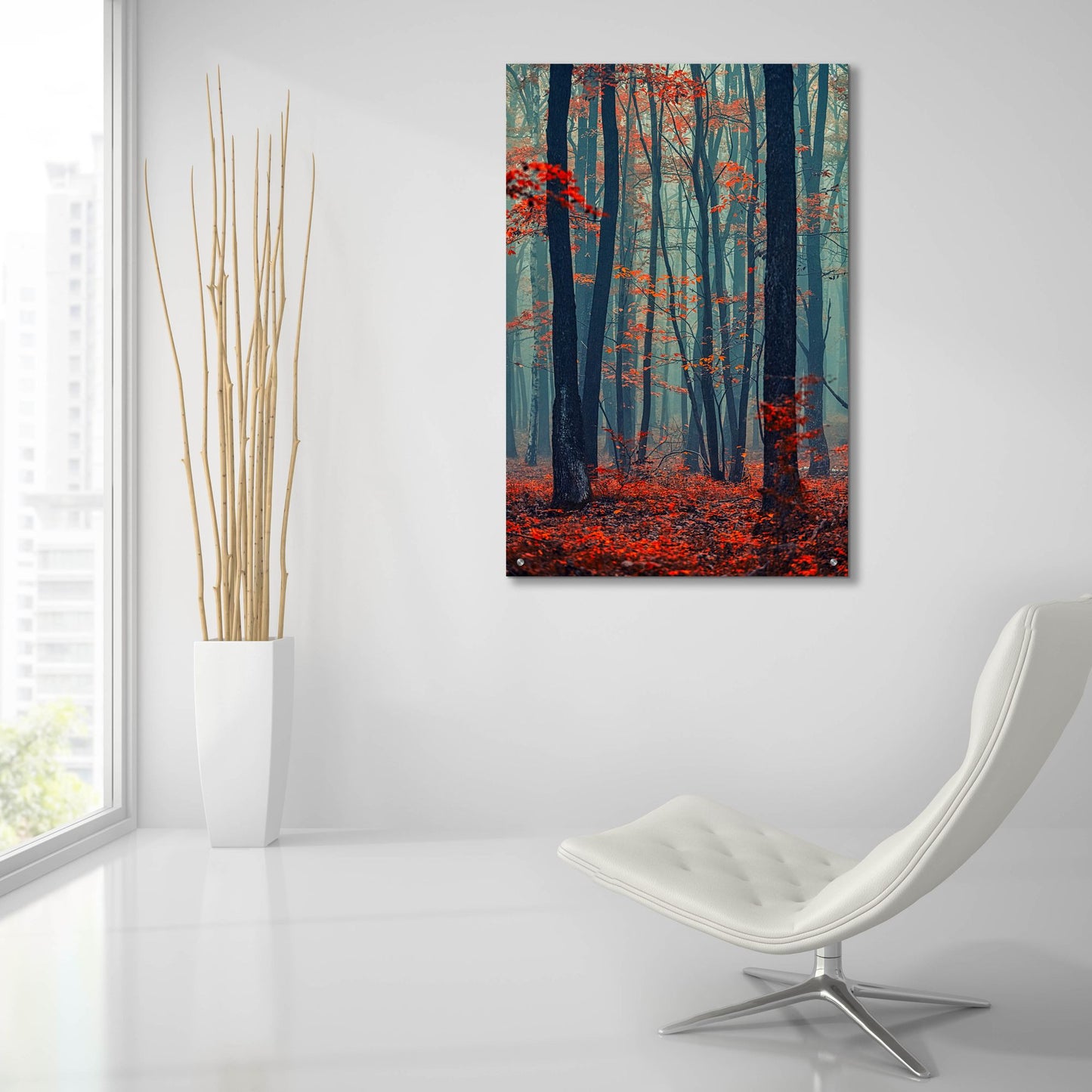 Epic Art 'Autumn Forest In The Mist' by Igor Vitomirov, Acrylic Glass Wall Art,24x36