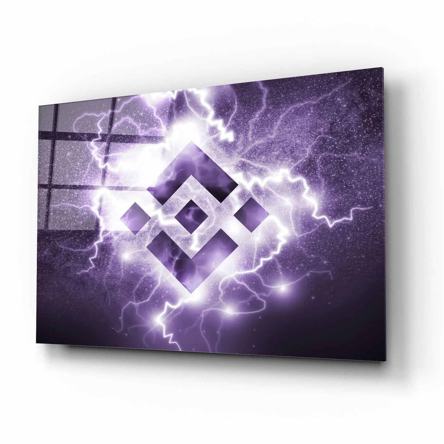 Epic Art 'Binance R' by Epic Portfolio, Acrylic Glass Wall Art,16x12