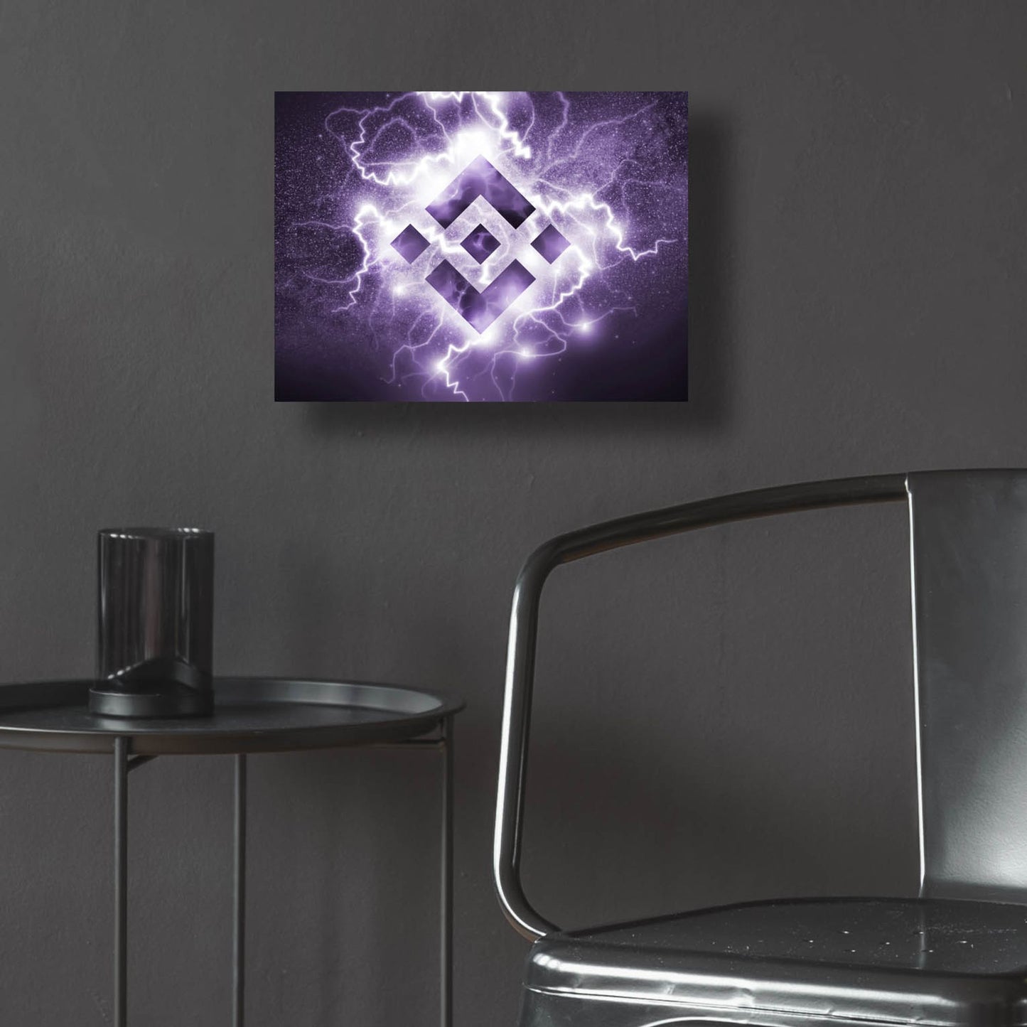 Epic Art 'Binance R' by Epic Portfolio, Acrylic Glass Wall Art,16x12