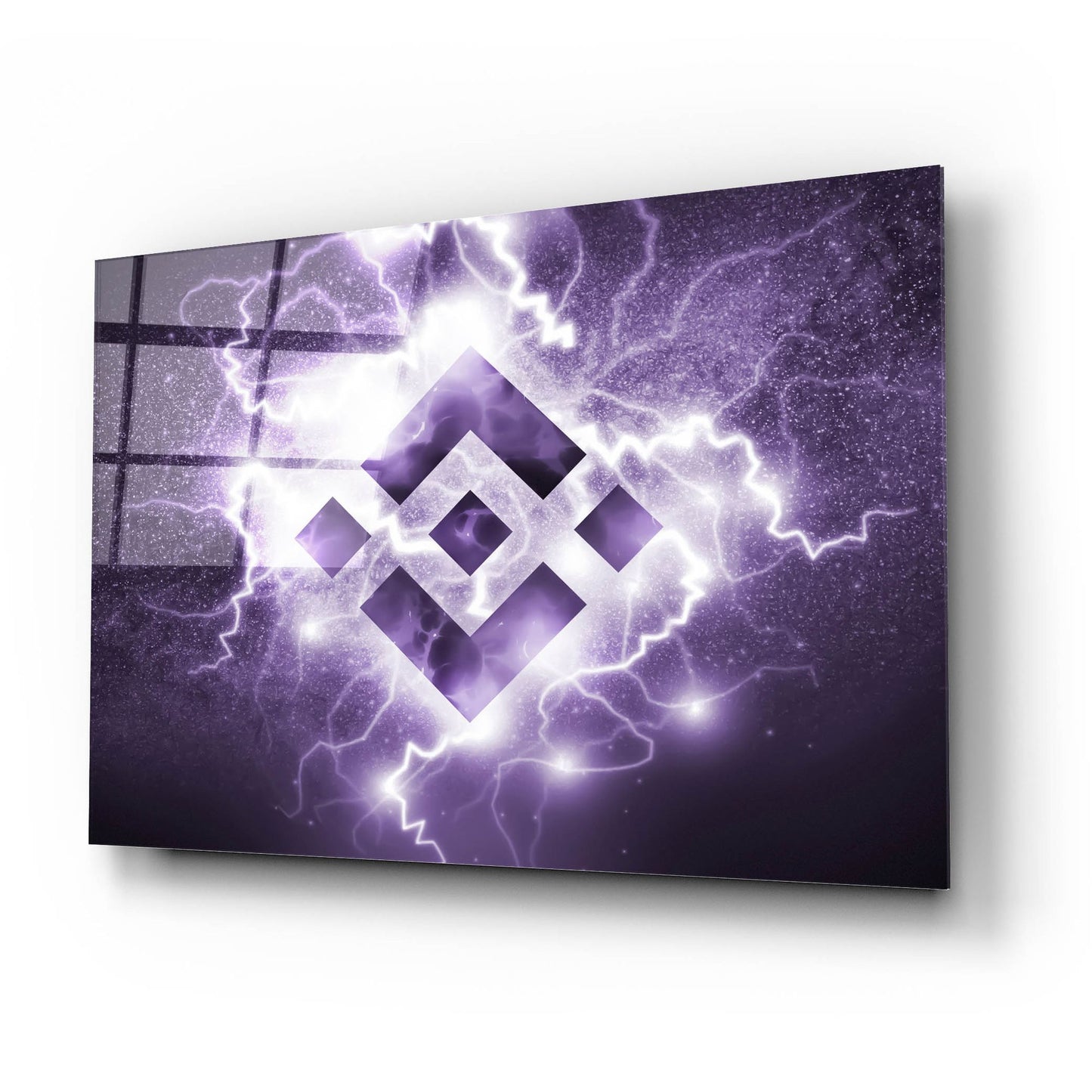 Epic Art 'Binance R' by Epic Portfolio, Acrylic Glass Wall Art,24x16