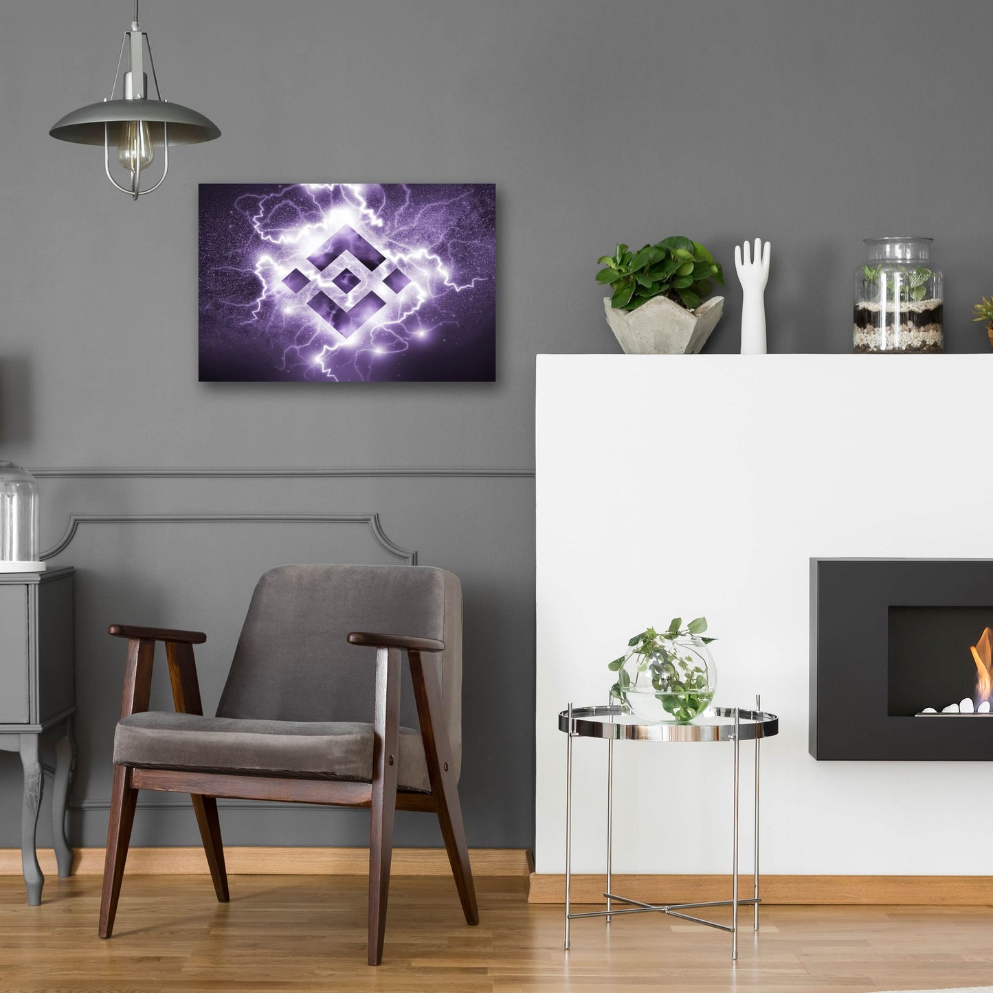 Epic Art 'Binance R' by Epic Portfolio, Acrylic Glass Wall Art,24x16