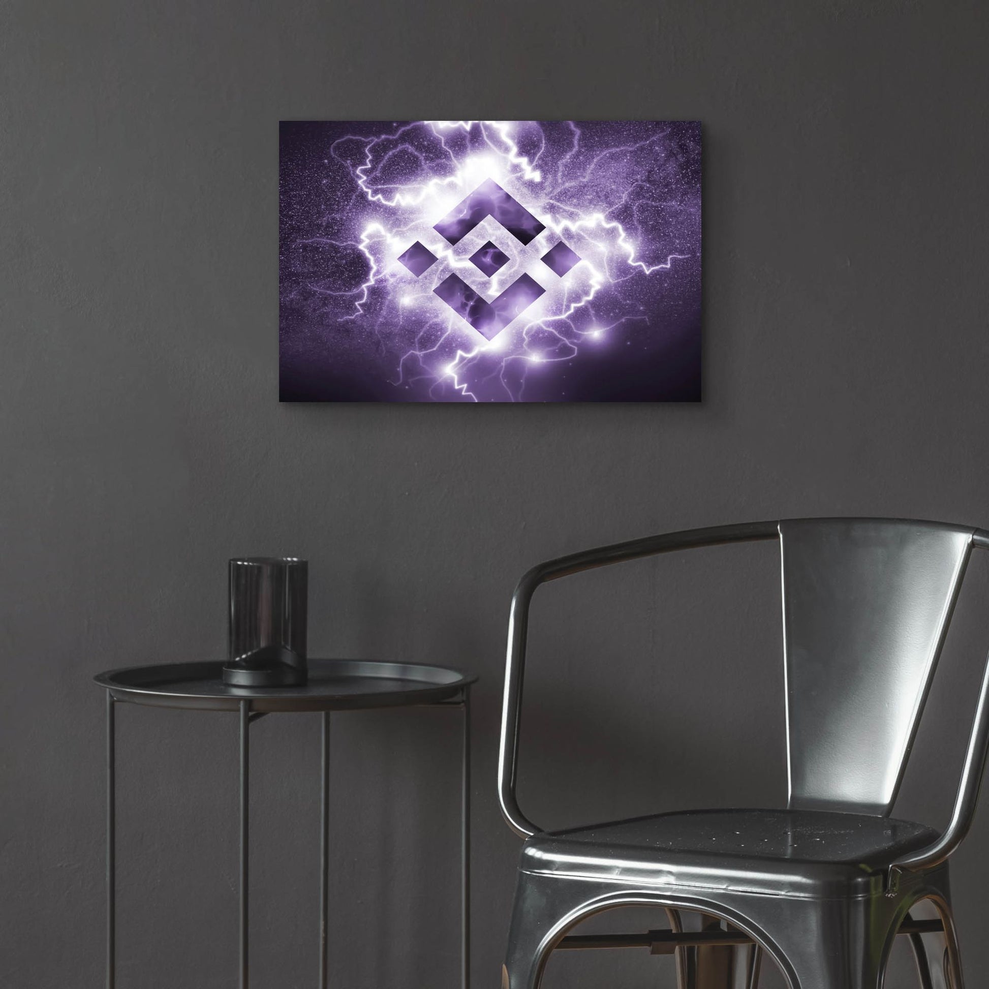 Epic Art 'Binance R' by Epic Portfolio, Acrylic Glass Wall Art,24x16