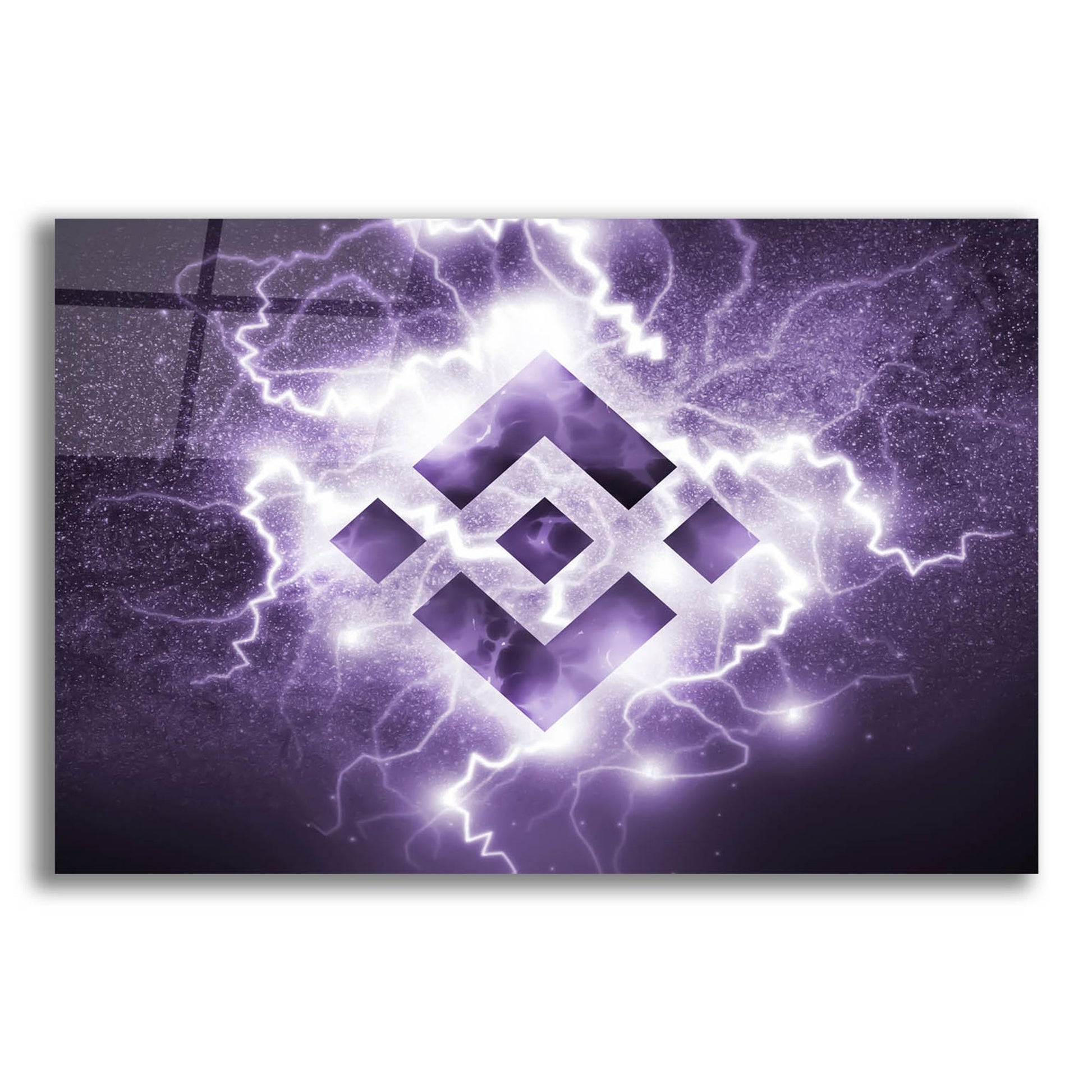 Epic Art 'Binance R' by Epic Portfolio, Acrylic Glass Wall Art,24x16