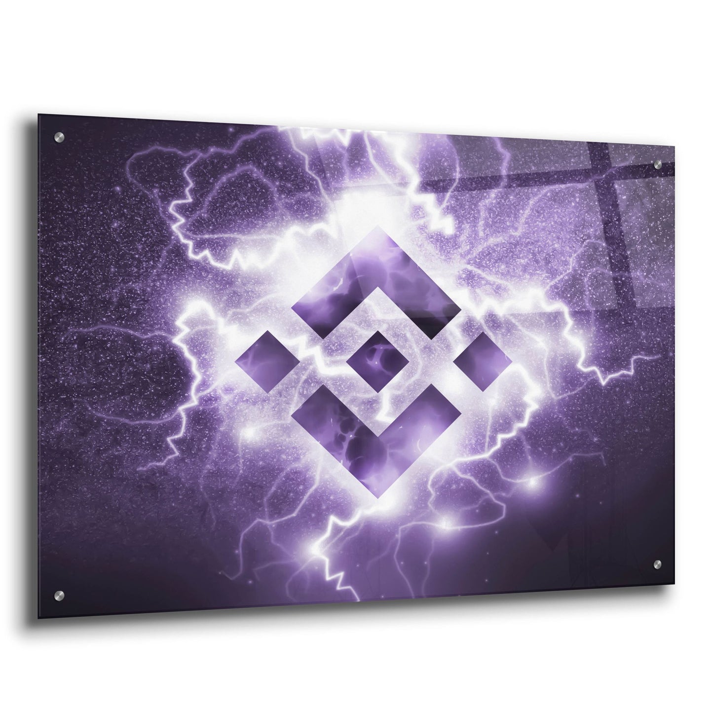 Epic Art 'Binance R' by Epic Portfolio, Acrylic Glass Wall Art,36x24