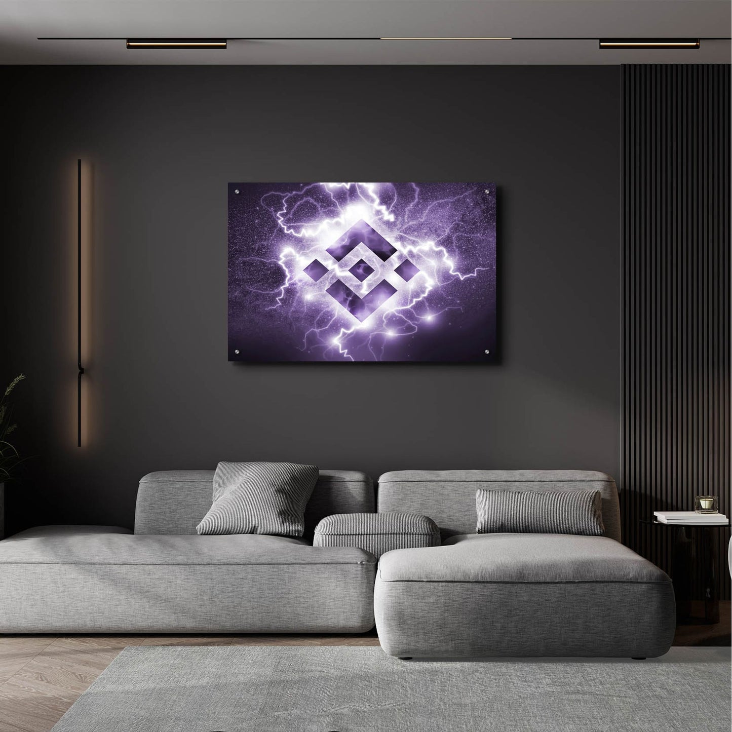 Epic Art 'Binance R' by Epic Portfolio, Acrylic Glass Wall Art,36x24