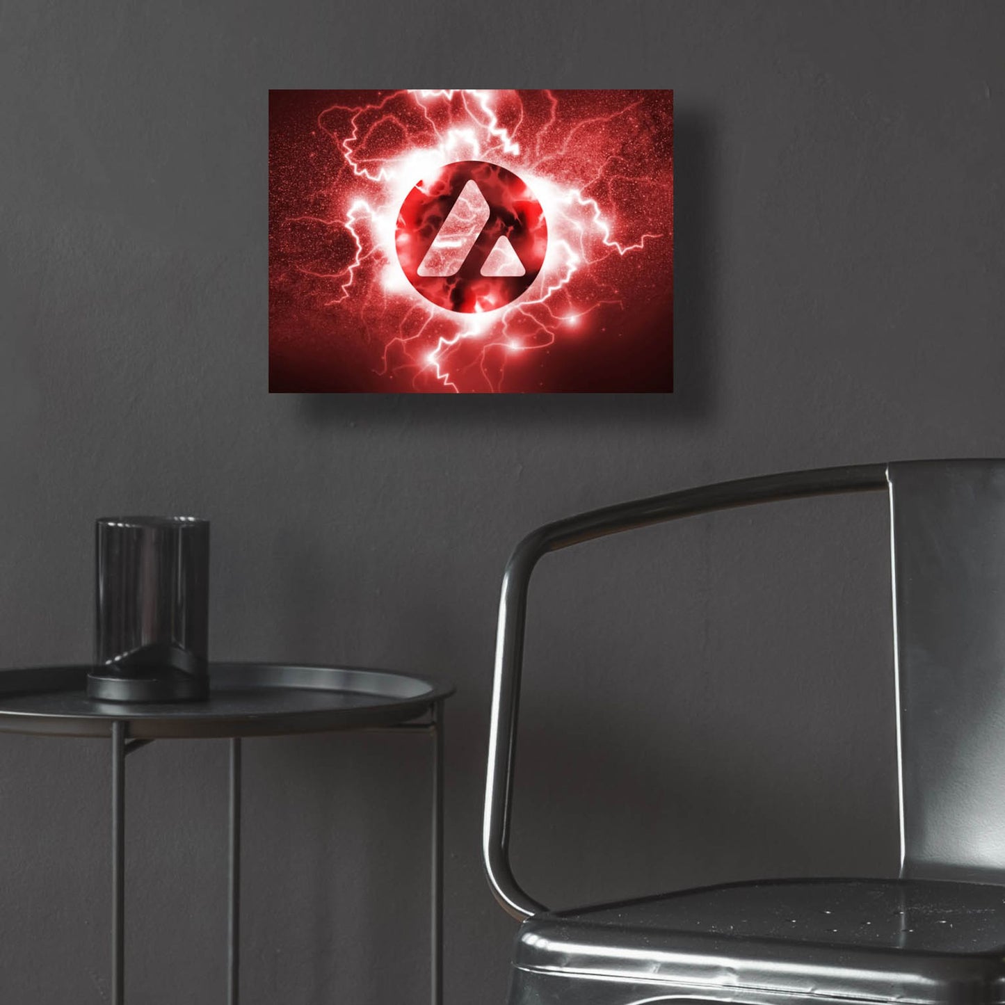 Epic Art 'Crypto Eclipse Avalanche Avax' by Epic Portfolio, Acrylic Glass Wall Art,16x12