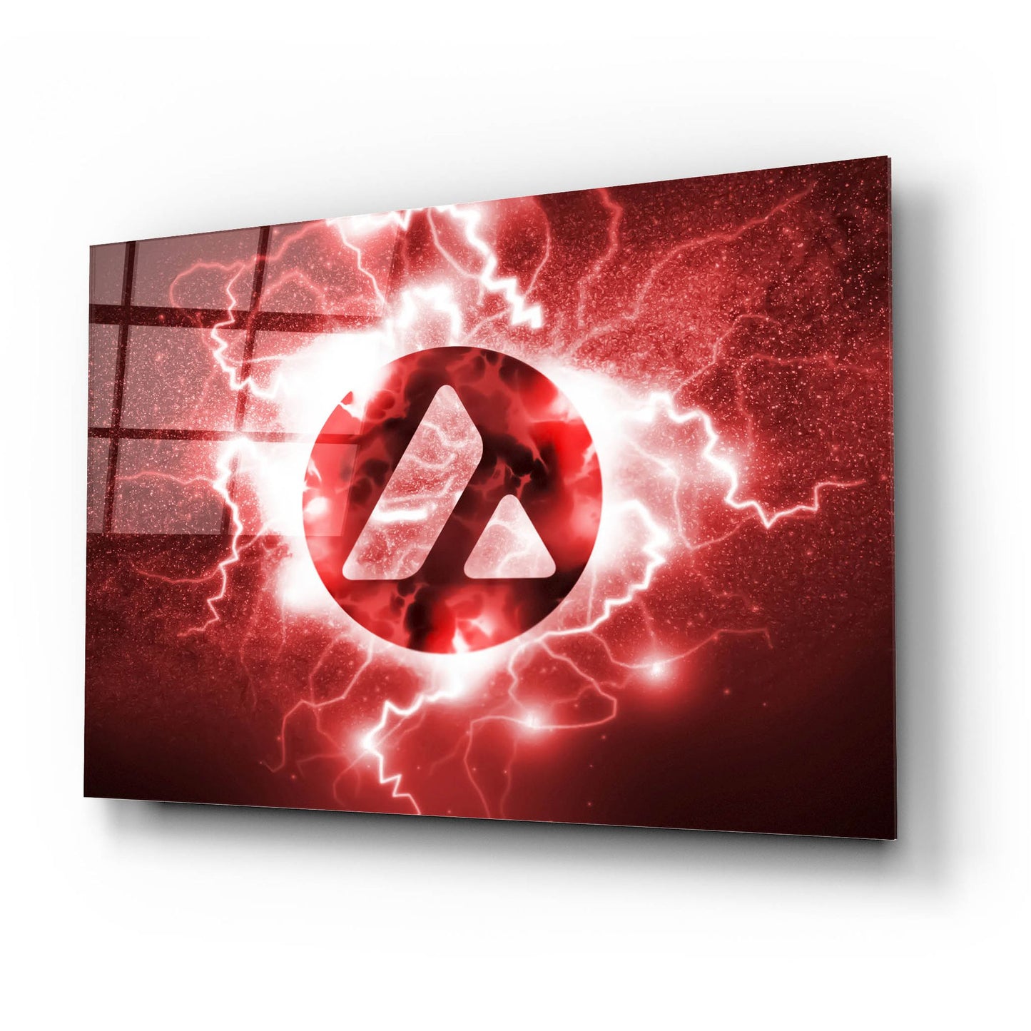 Epic Art 'Crypto Eclipse Avalanche Avax' by Epic Portfolio, Acrylic Glass Wall Art,24x16