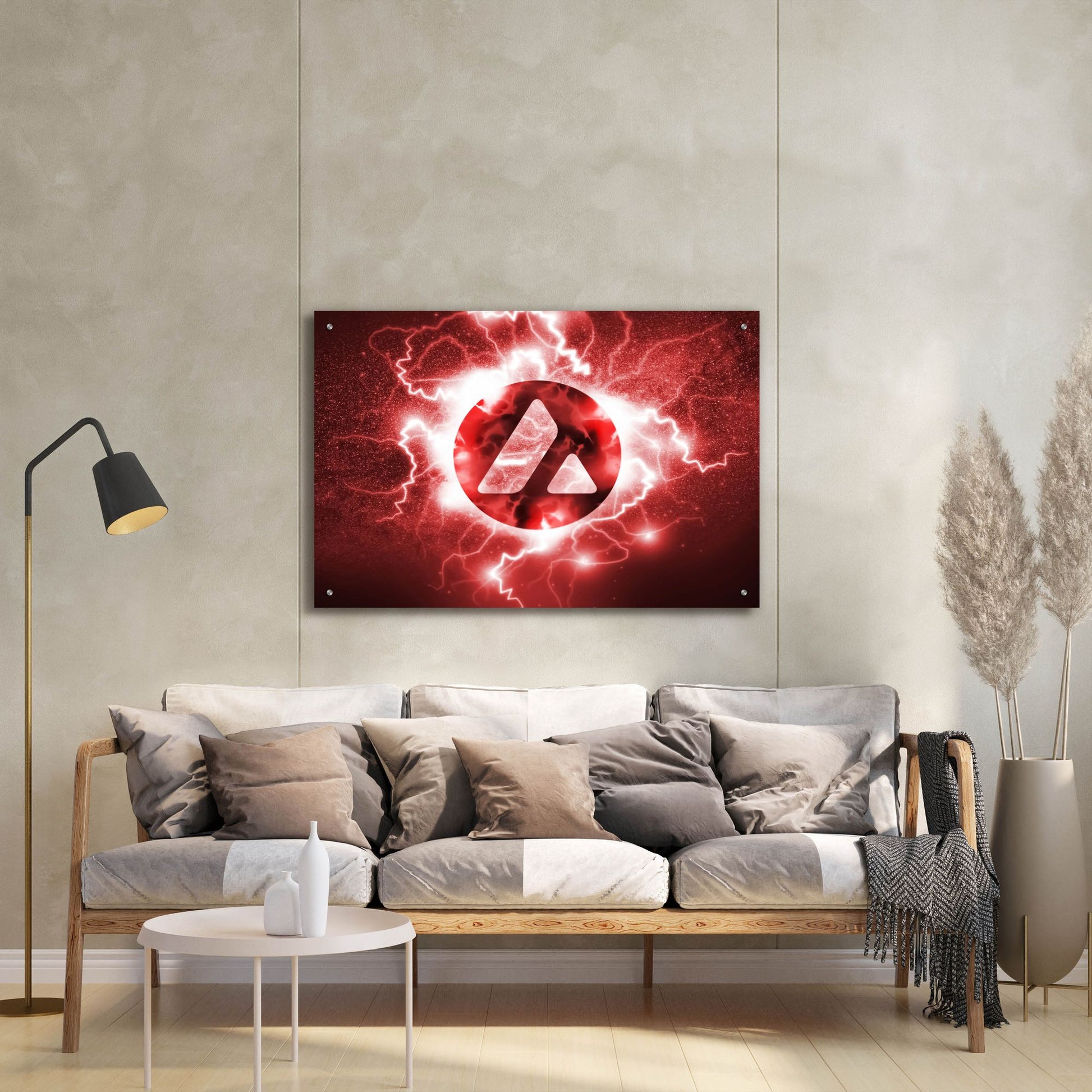 Epic Art 'Crypto Eclipse Avalanche Avax' by Epic Portfolio, Acrylic Glass Wall Art,36x24