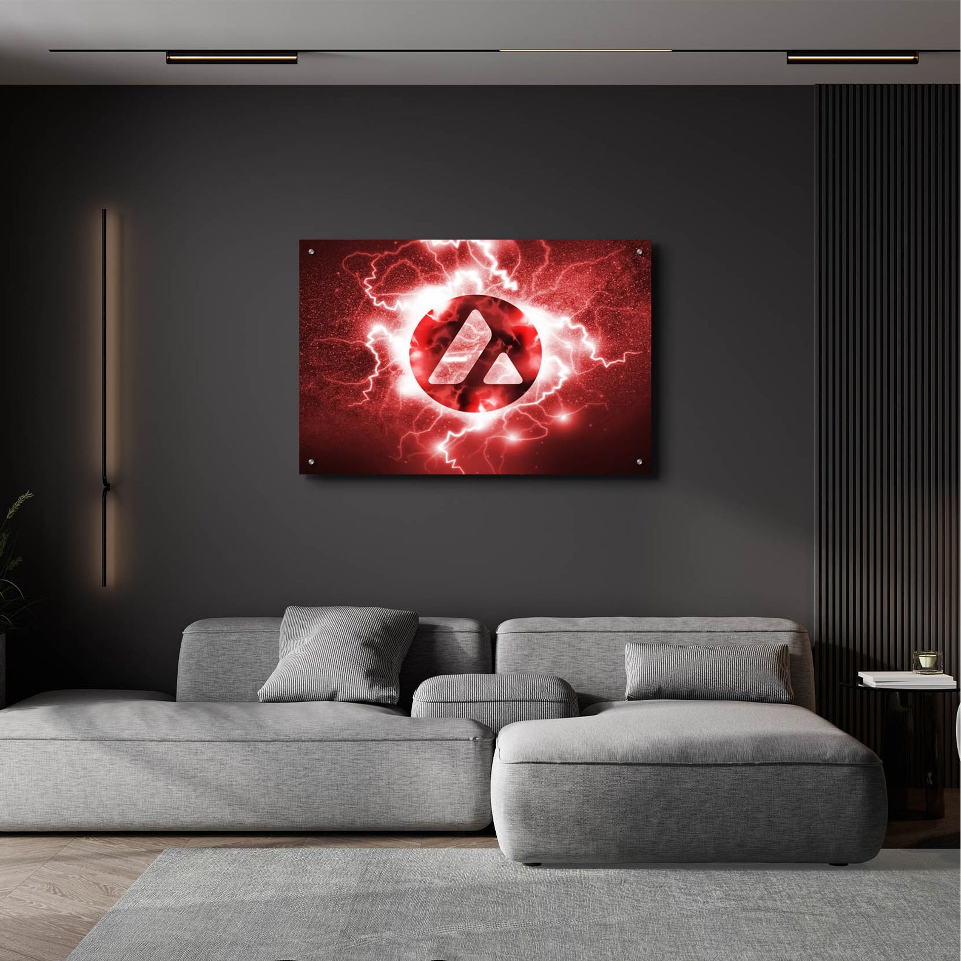 Epic Art 'Crypto Eclipse Avalanche Avax' by Epic Portfolio, Acrylic Glass Wall Art,36x24