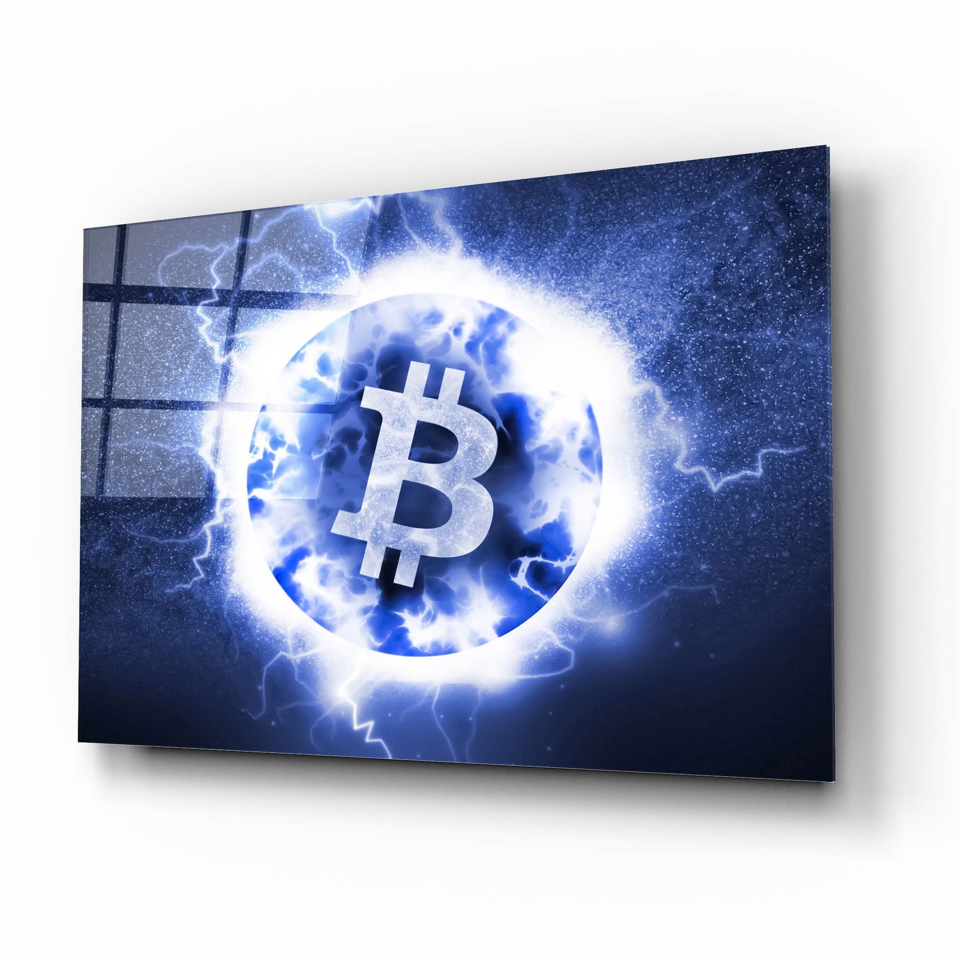 Epic Art 'Crypto Eclipse Bitcoin Btc' by Epic Portfolio, Acrylic Glass Wall Art,16x12