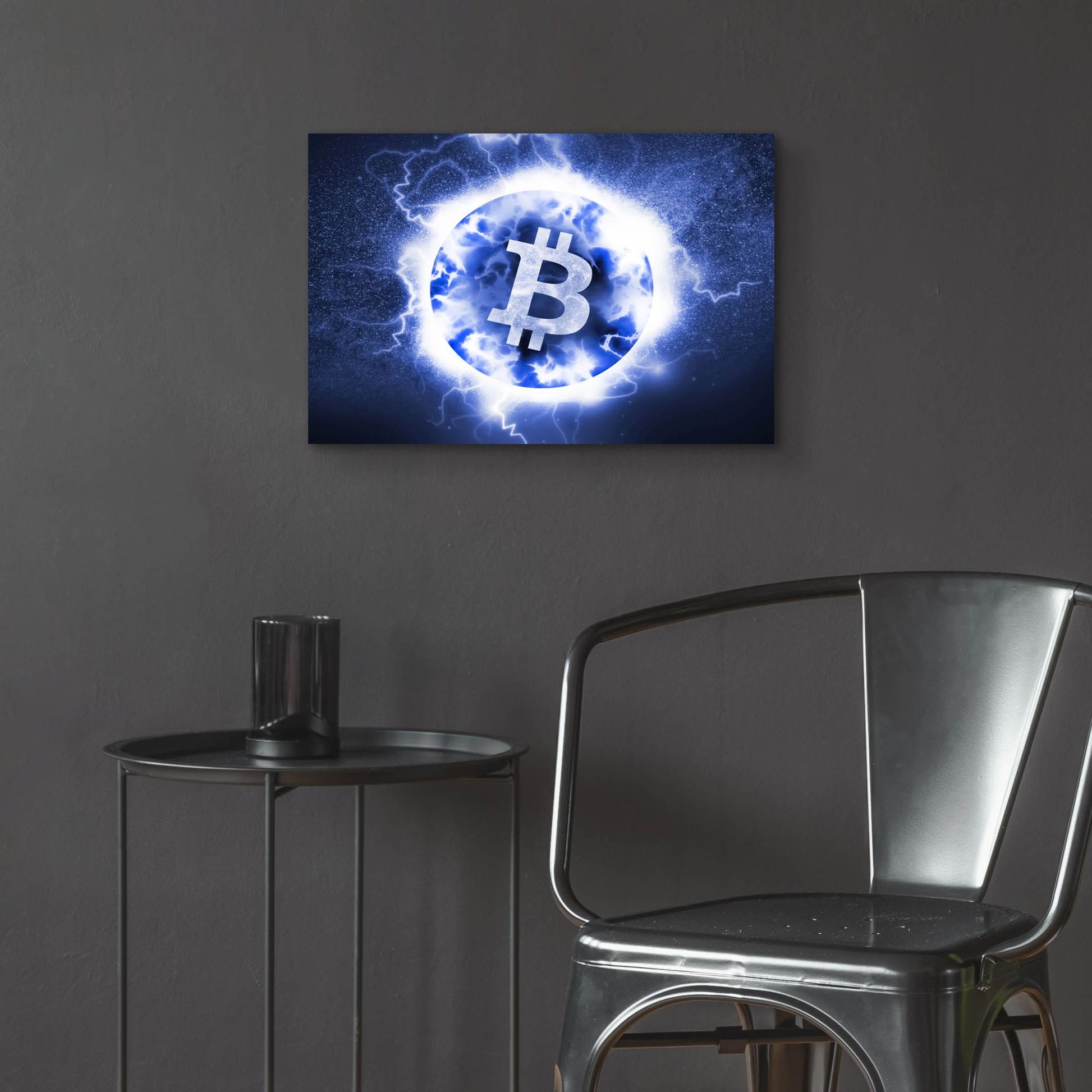 Epic Art 'Crypto Eclipse Bitcoin Btc' by Epic Portfolio, Acrylic Glass Wall Art,24x16