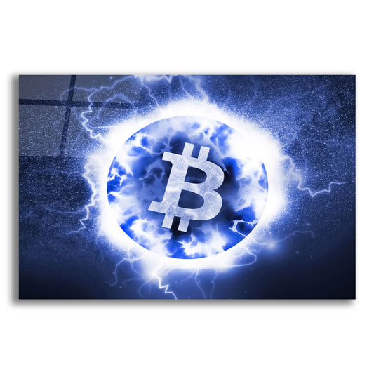 Epic Art 'Crypto Eclipse Bitcoin Btc' by Epic Portfolio, Acrylic Glass Wall Art