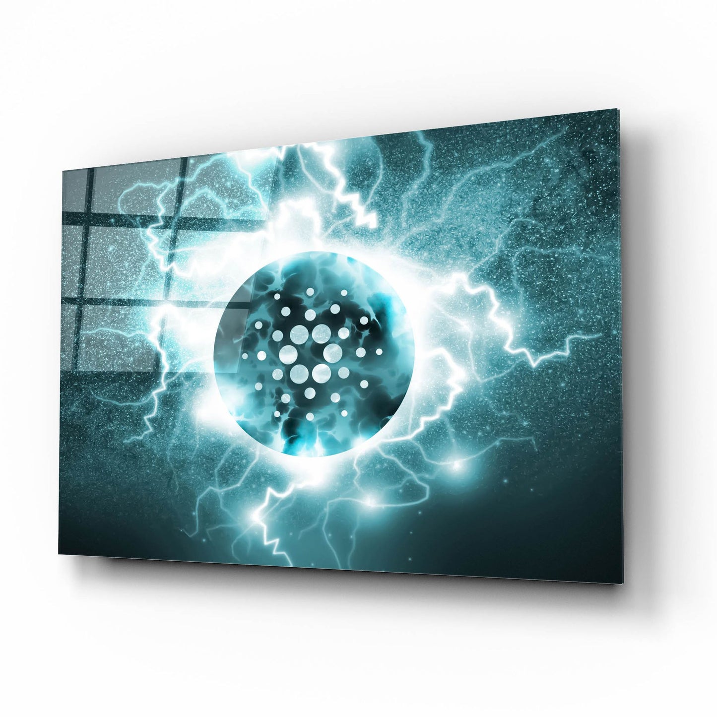 Epic Art 'Crypto Eclipse Cardano Ada' by Epic Portfolio, Acrylic Glass Wall Art,16x12