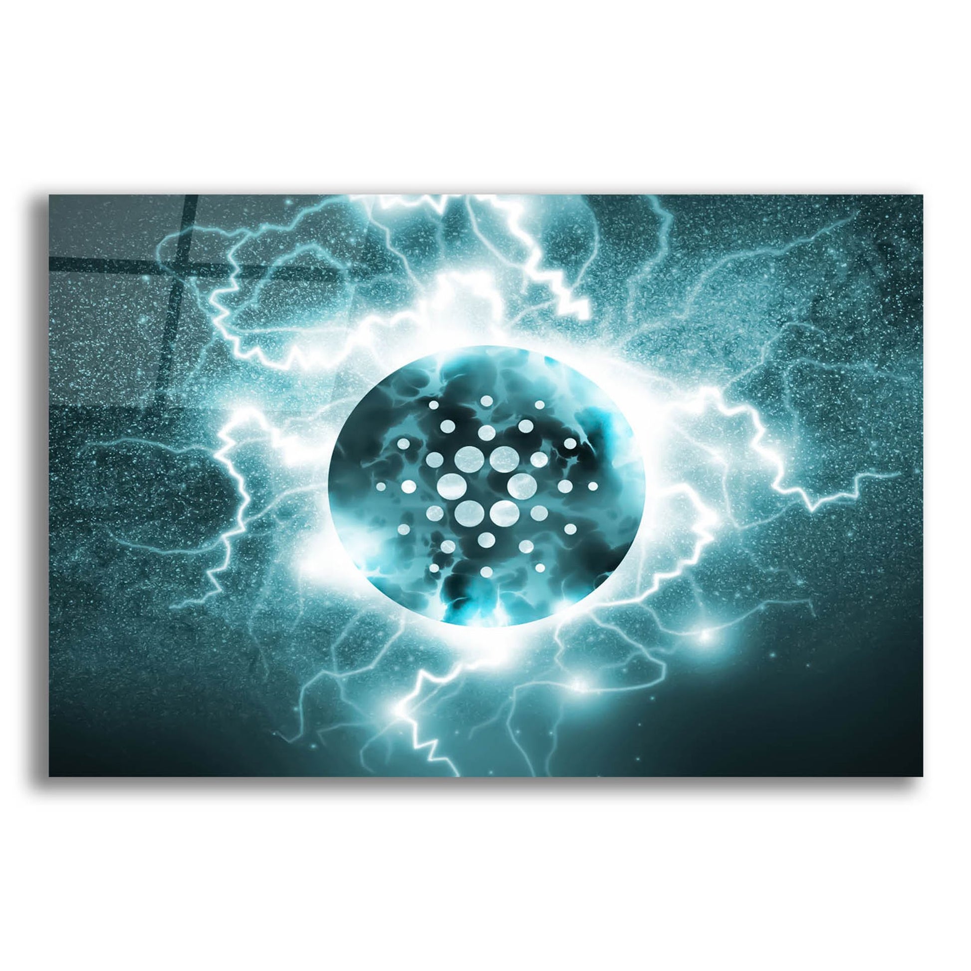 Epic Art 'Crypto Eclipse Cardano Ada' by Epic Portfolio, Acrylic Glass Wall Art,24x16