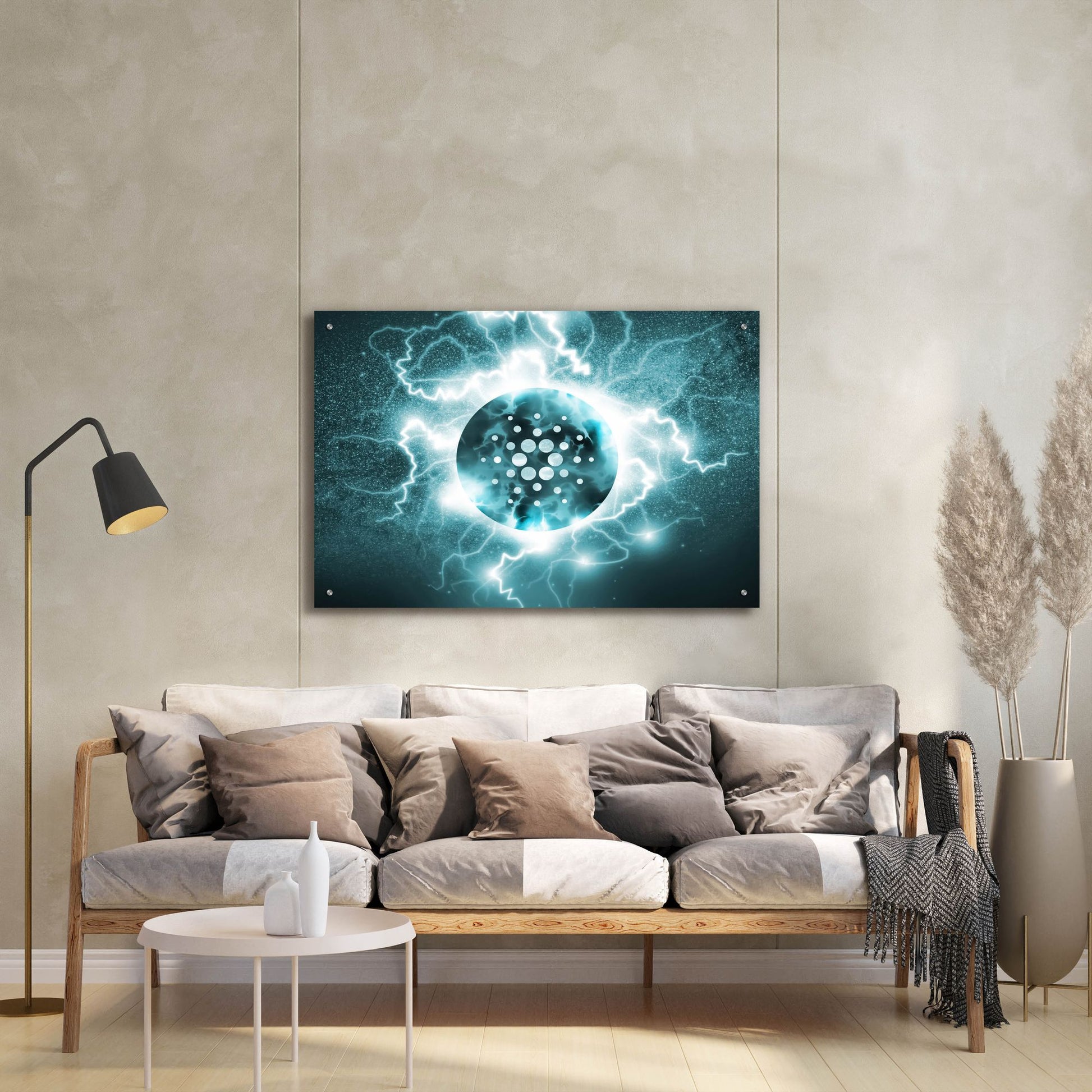 Epic Art 'Crypto Eclipse Cardano Ada' by Epic Portfolio, Acrylic Glass Wall Art,36x24