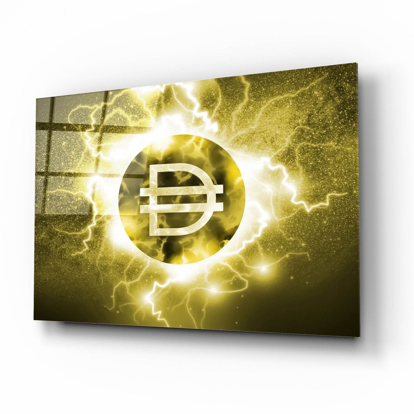 Epic Art 'Crypto Eclipse Dai' by Epic Portfolio, Acrylic Glass Wall Art,16x12