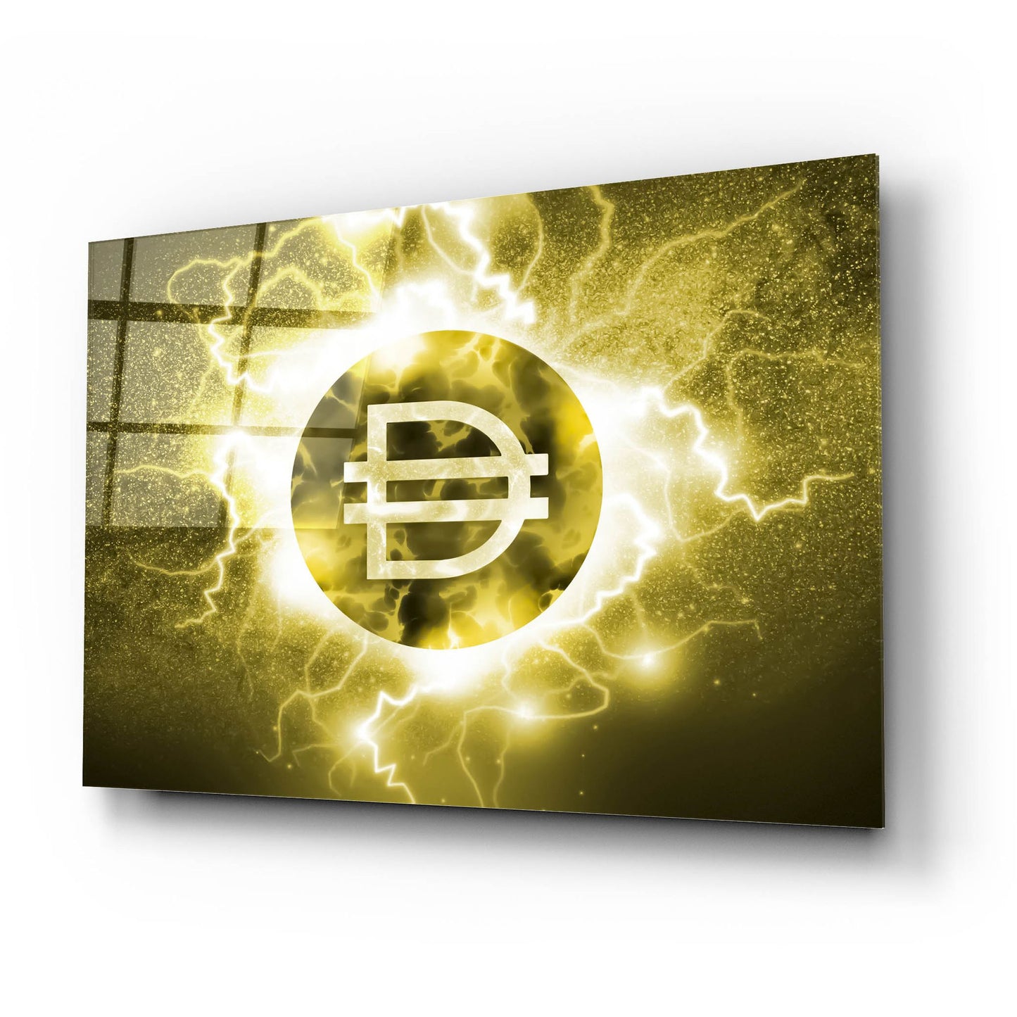 Epic Art 'Crypto Eclipse Dai' by Epic Portfolio, Acrylic Glass Wall Art,24x16