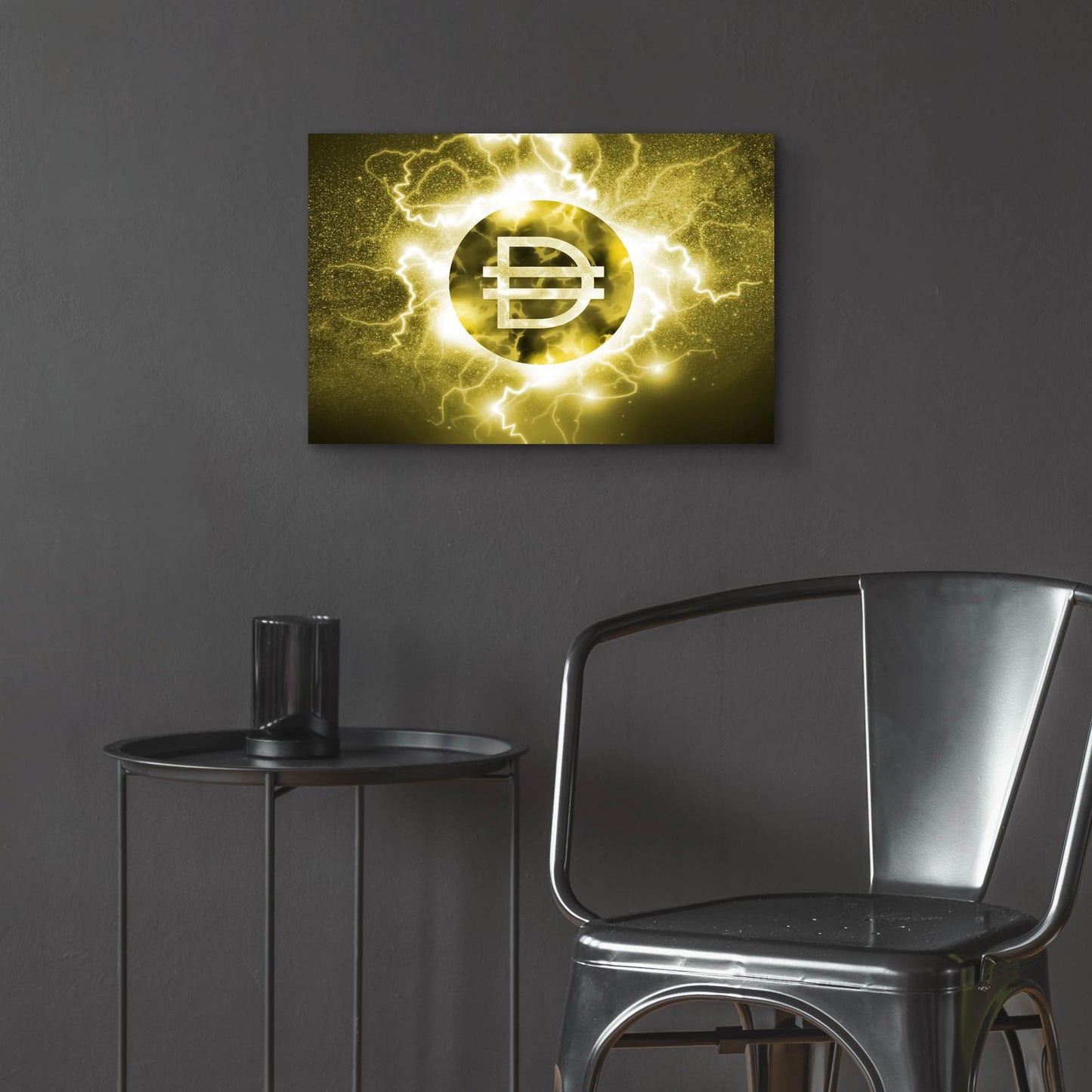 Epic Art 'Crypto Eclipse Dai' by Epic Portfolio, Acrylic Glass Wall Art,24x16