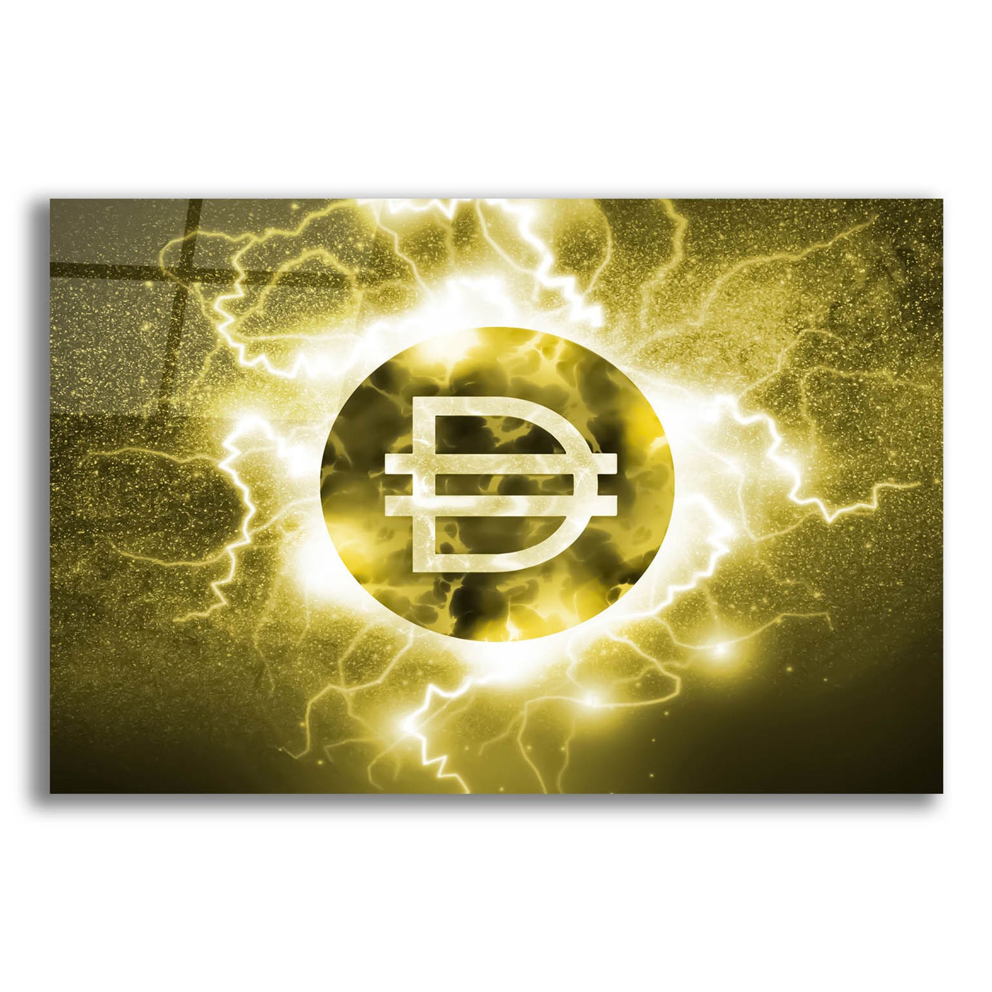 Epic Art 'Crypto Eclipse Dai' by Epic Portfolio, Acrylic Glass Wall Art,24x16