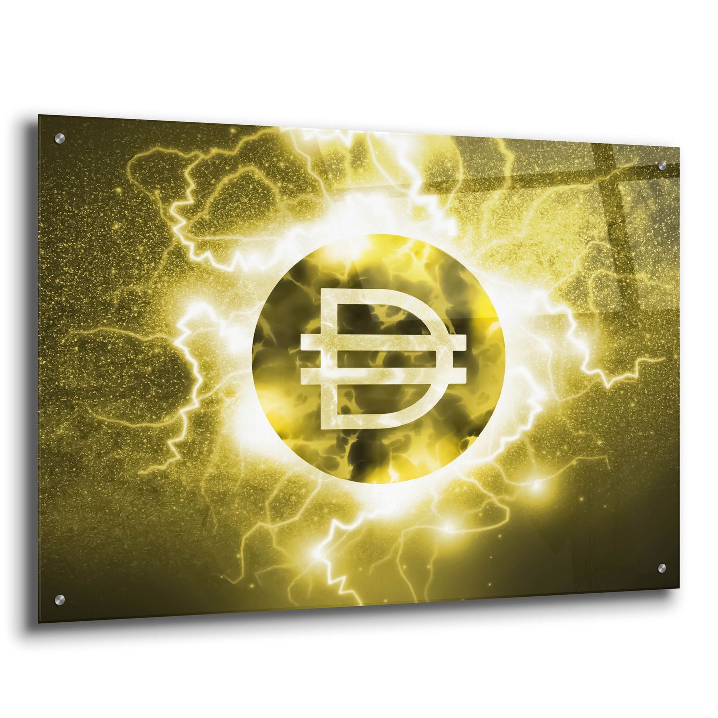 Epic Art 'Crypto Eclipse Dai' by Epic Portfolio, Acrylic Glass Wall Art,36x24