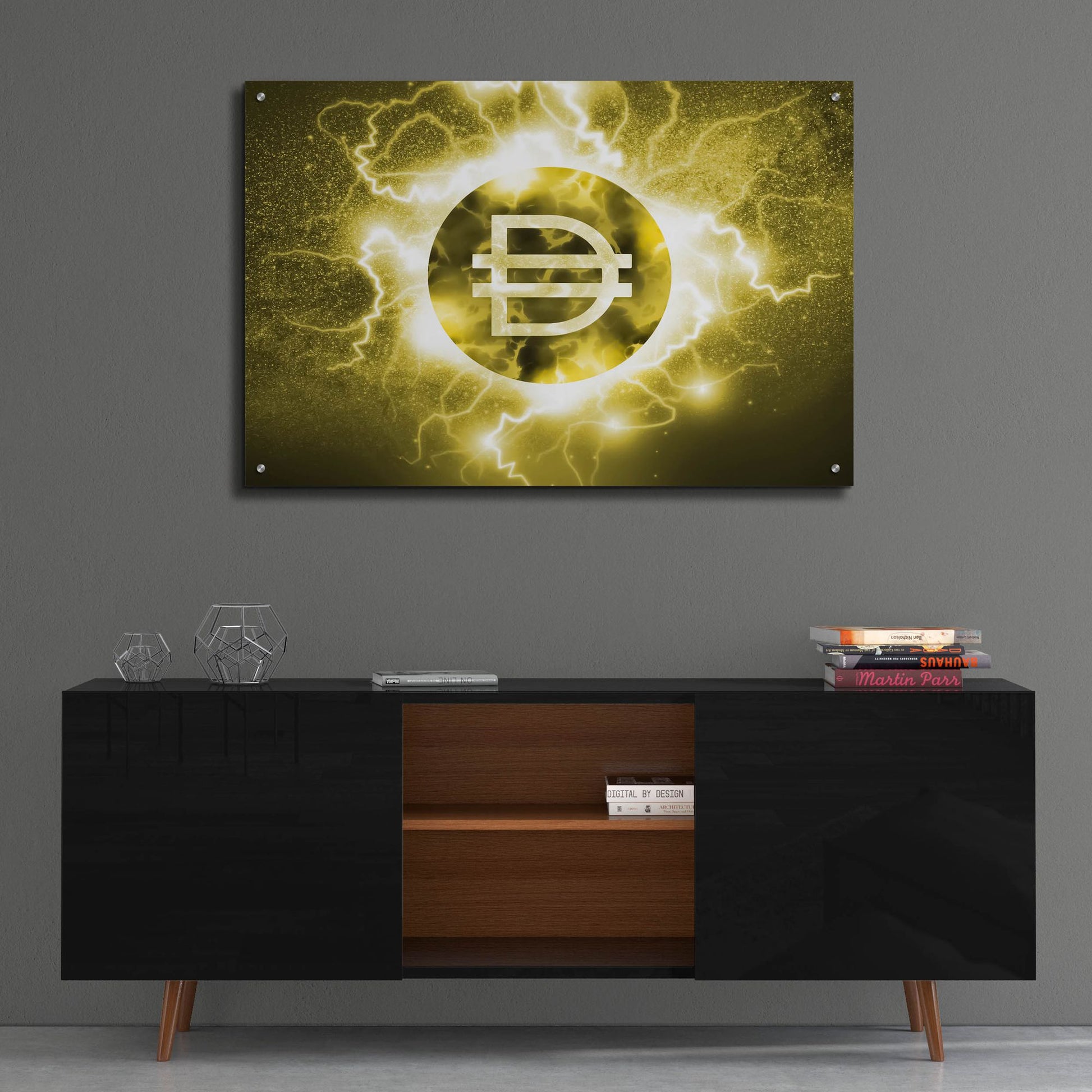 Epic Art 'Crypto Eclipse Dai' by Epic Portfolio, Acrylic Glass Wall Art,36x24