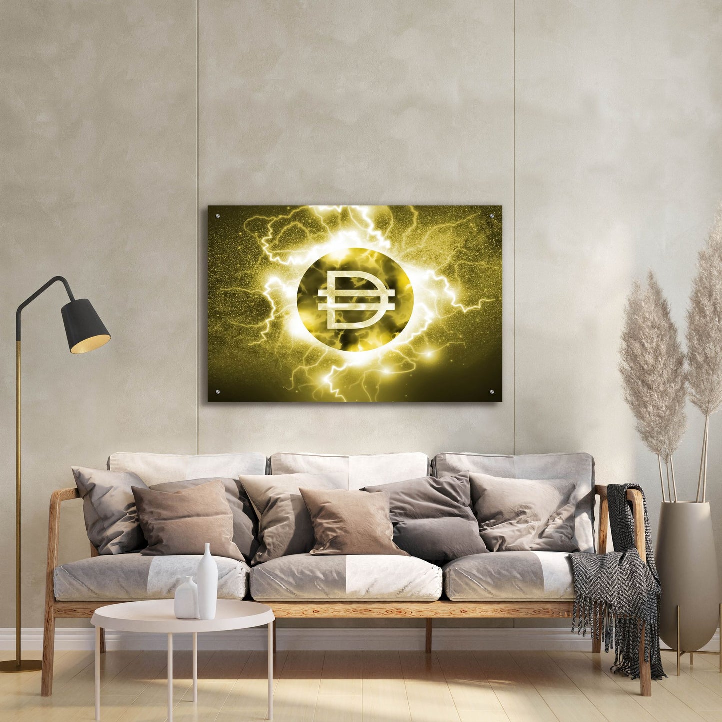 Epic Art 'Crypto Eclipse Dai' by Epic Portfolio, Acrylic Glass Wall Art,36x24