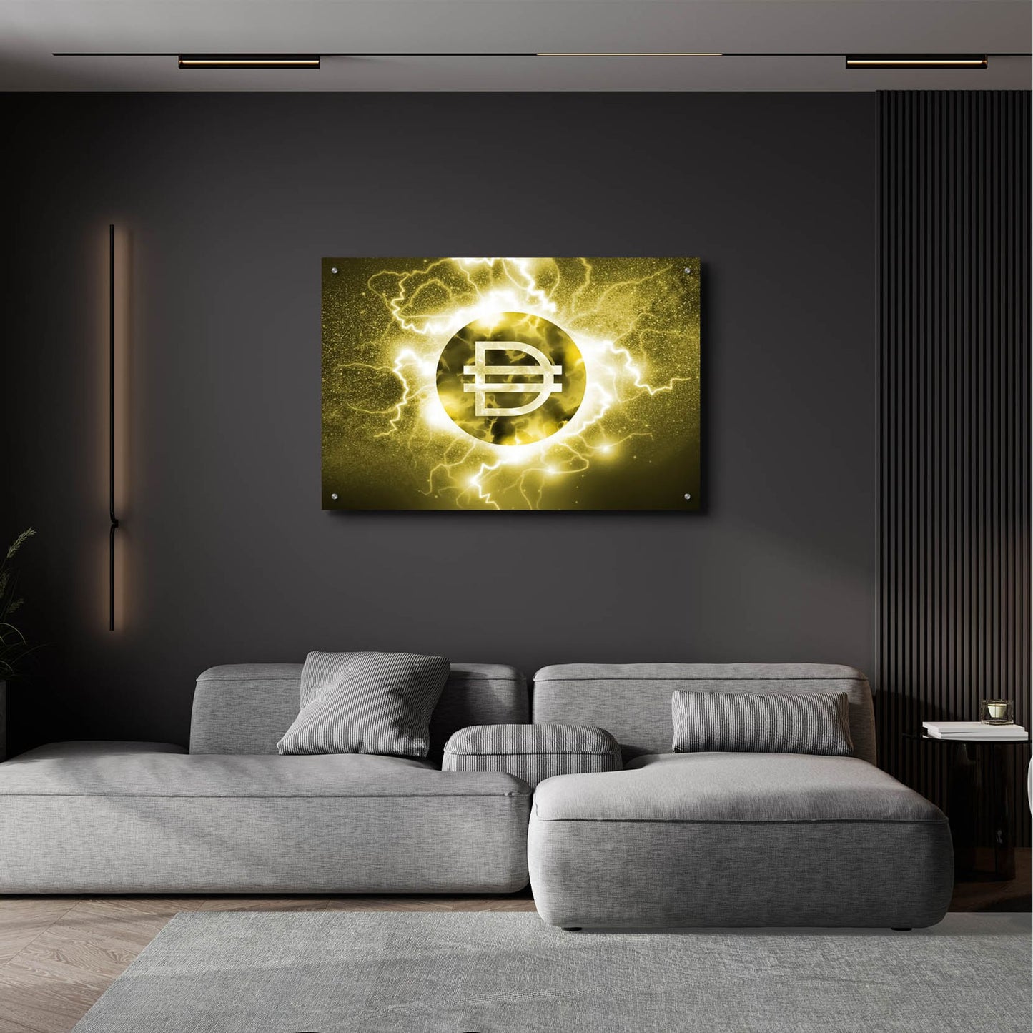 Epic Art 'Crypto Eclipse Dai' by Epic Portfolio, Acrylic Glass Wall Art,36x24