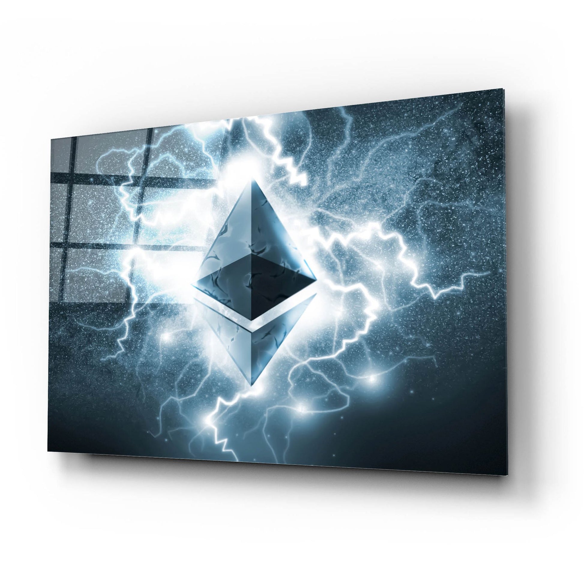 Epic Art 'Crypto Eclipse Ethereum Eth' by Epic Portfolio, Acrylic Glass Wall Art,24x16