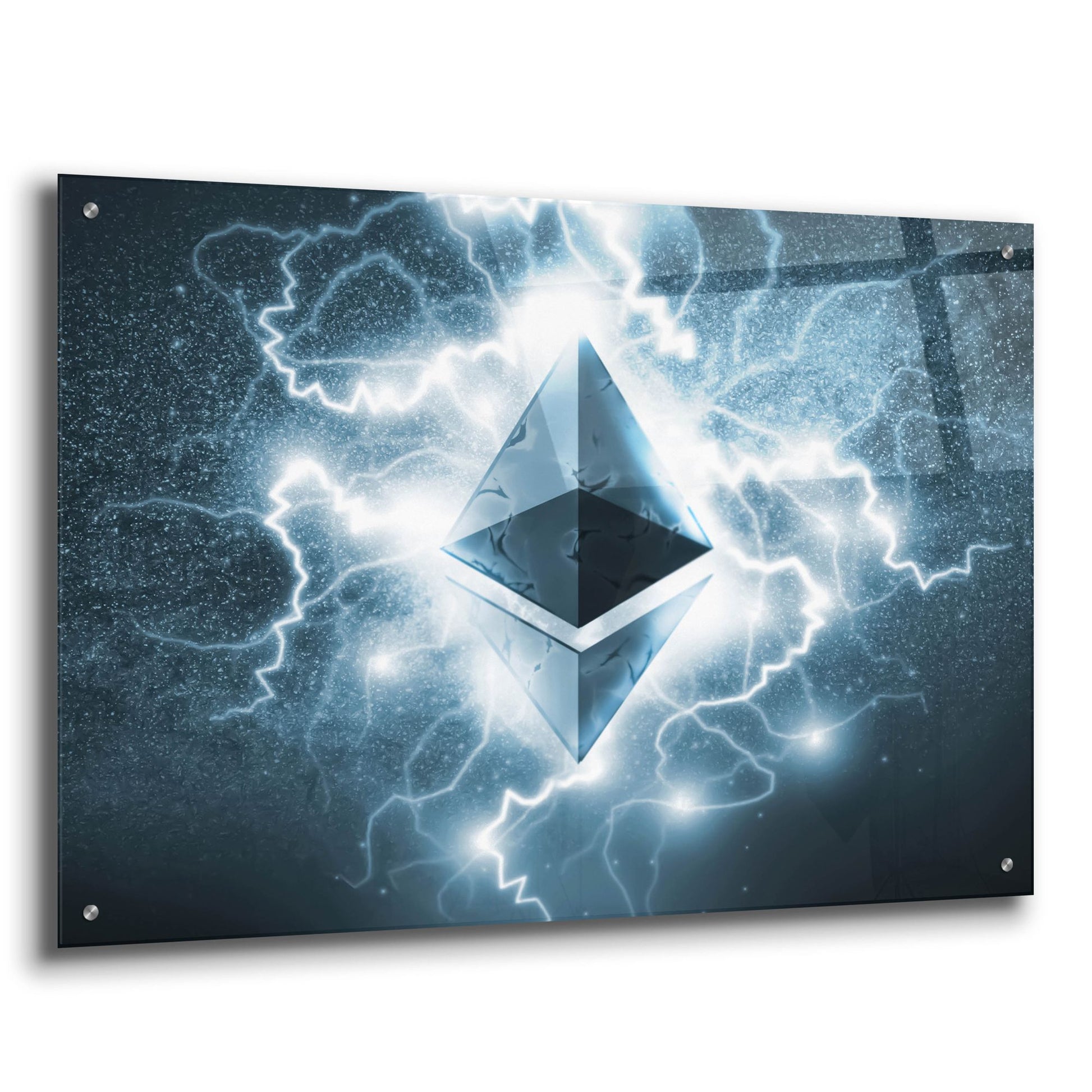 Epic Art 'Crypto Eclipse Ethereum Eth' by Epic Portfolio, Acrylic Glass Wall Art,36x24