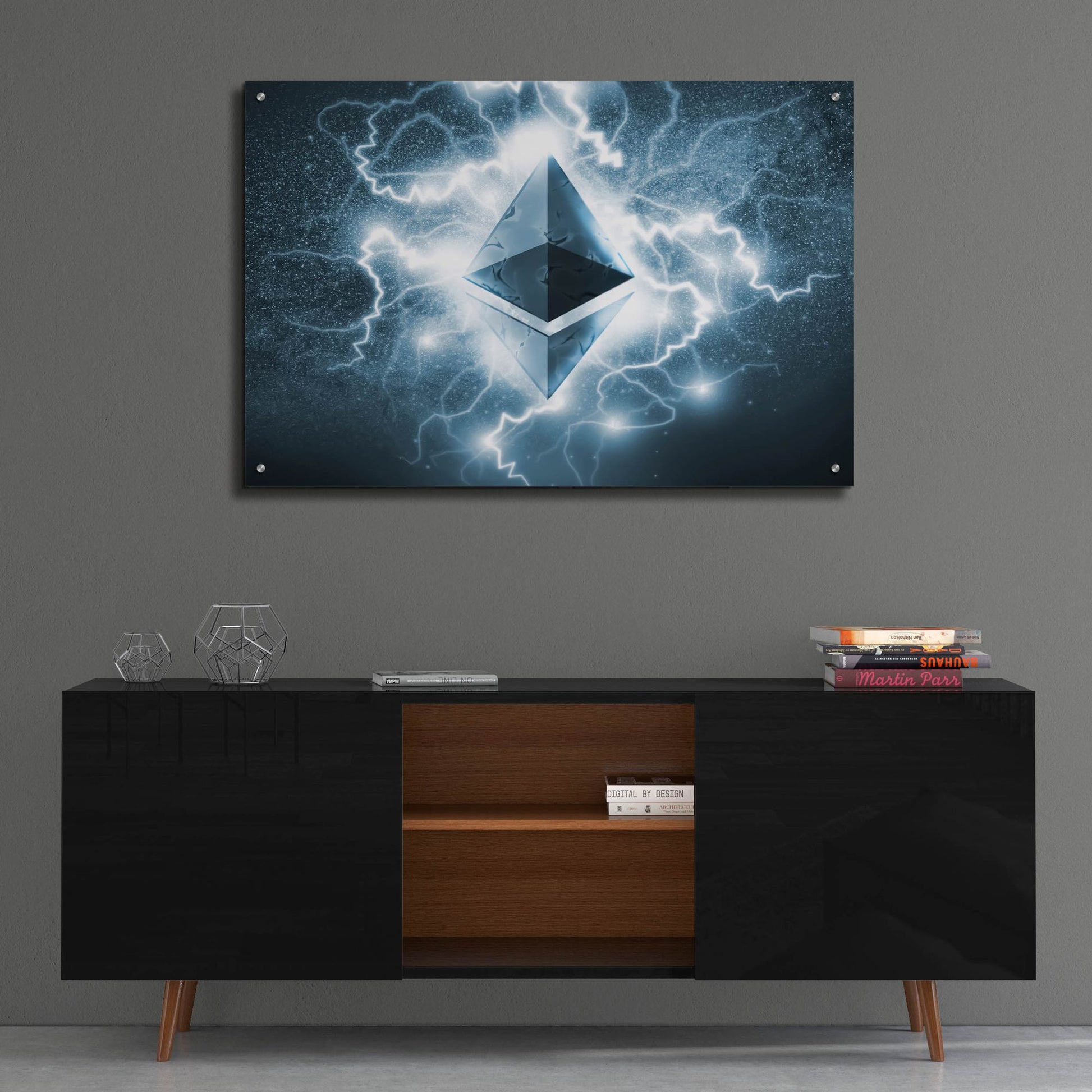 Epic Art 'Crypto Eclipse Ethereum Eth' by Epic Portfolio, Acrylic Glass Wall Art,36x24