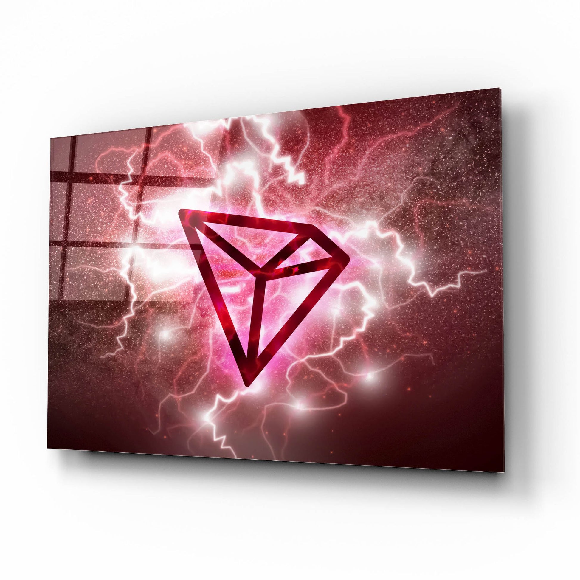 Epic Art 'Crypto Eclipse Tron Trx' by Epic Portfolio, Acrylic Glass Wall Art,16x12