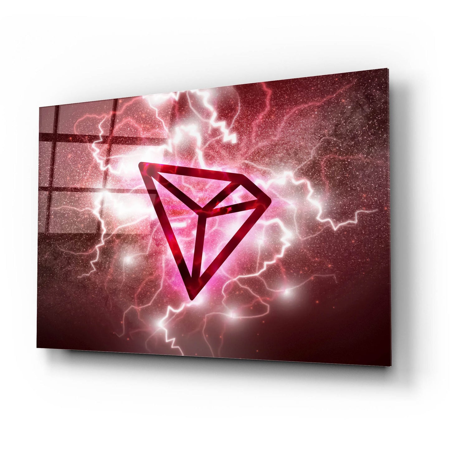 Epic Art 'Crypto Eclipse Tron Trx' by Epic Portfolio, Acrylic Glass Wall Art,24x16