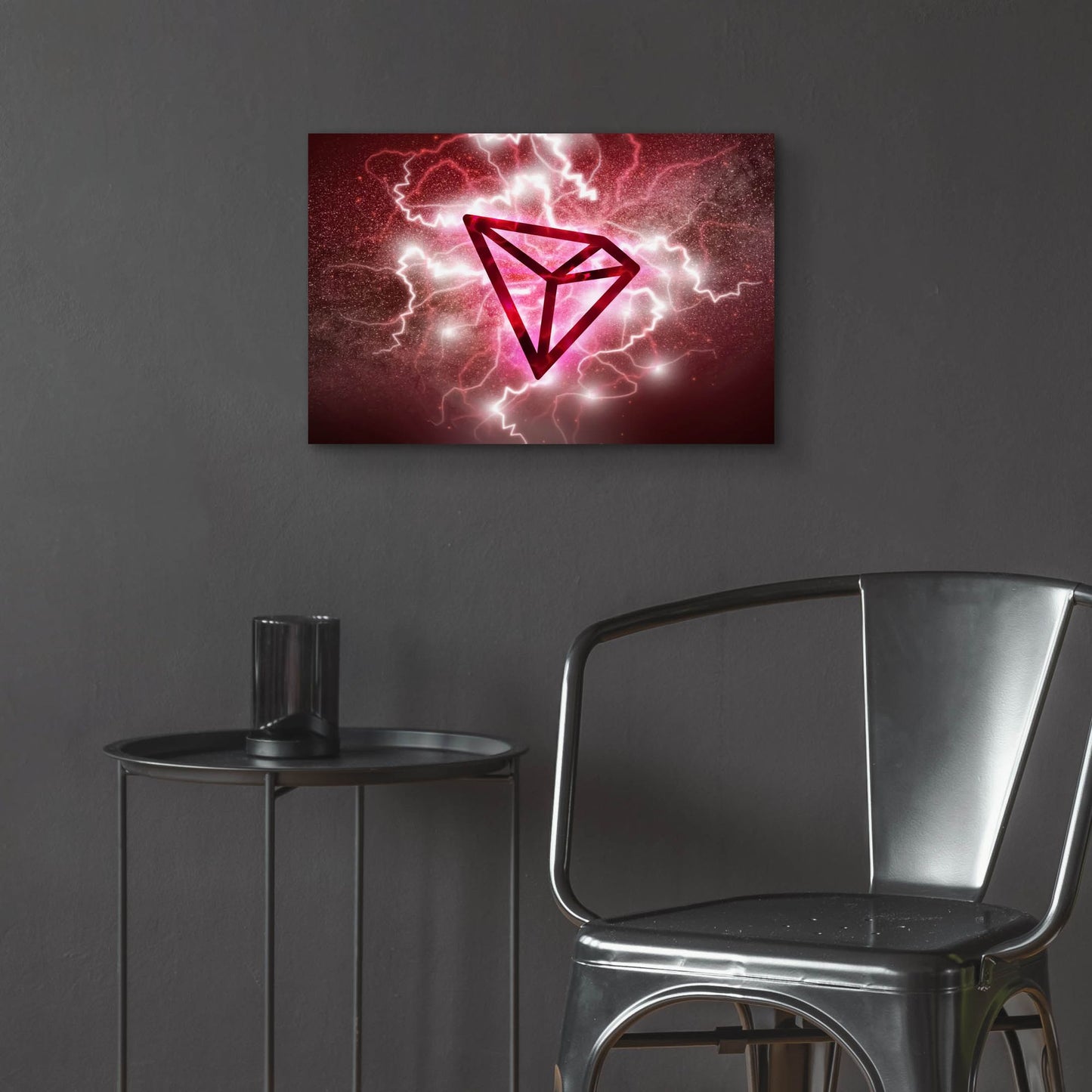 Epic Art 'Crypto Eclipse Tron Trx' by Epic Portfolio, Acrylic Glass Wall Art,24x16