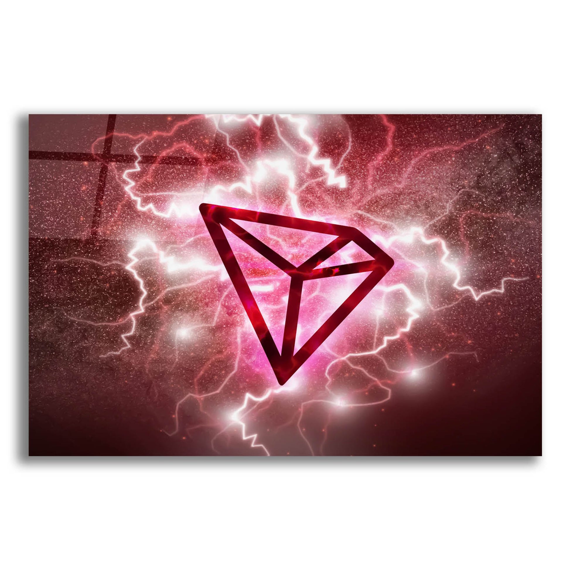 Epic Art 'Crypto Eclipse Tron Trx' by Epic Portfolio, Acrylic Glass Wall Art,24x16