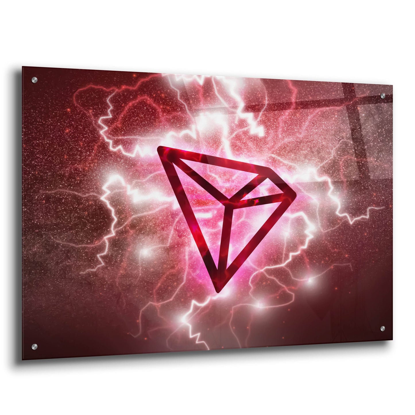 Epic Art 'Crypto Eclipse Tron Trx' by Epic Portfolio, Acrylic Glass Wall Art,36x24