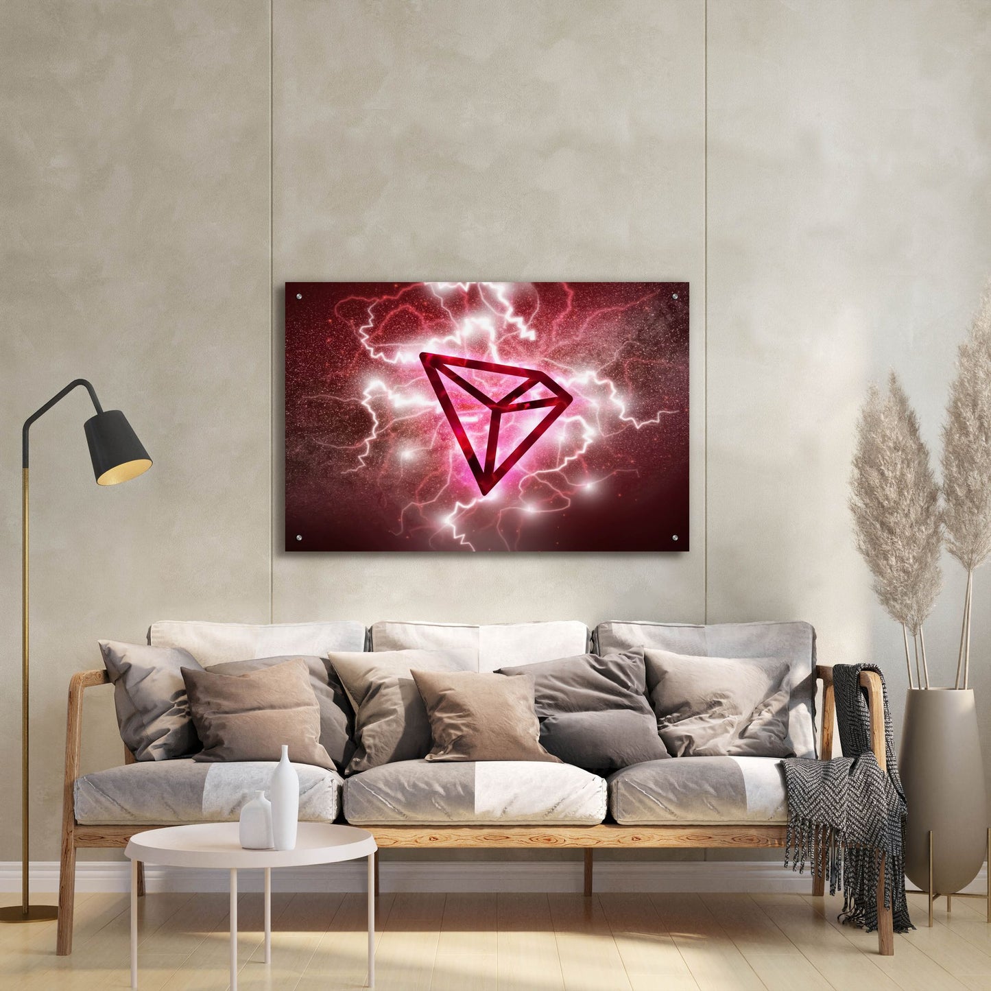 Epic Art 'Crypto Eclipse Tron Trx' by Epic Portfolio, Acrylic Glass Wall Art,36x24