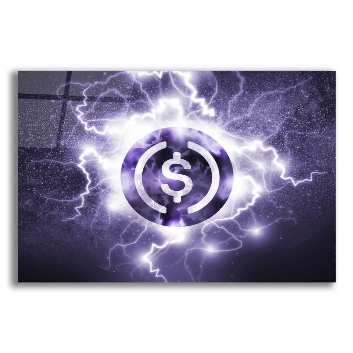Epic Art 'Crypto Eclipse Usdc' by Epic Portfolio, Acrylic Glass Wall Art
