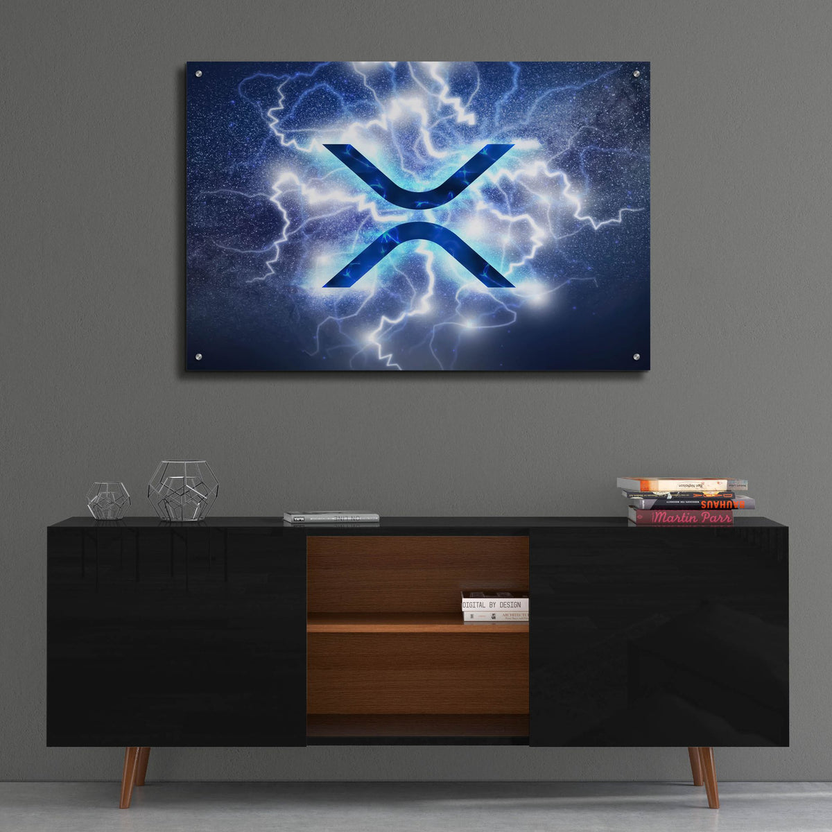 Epic Art 'Crypto Eclipse Xrp' by Epic Portfolio, Acrylic Glass Wall Art,36x24