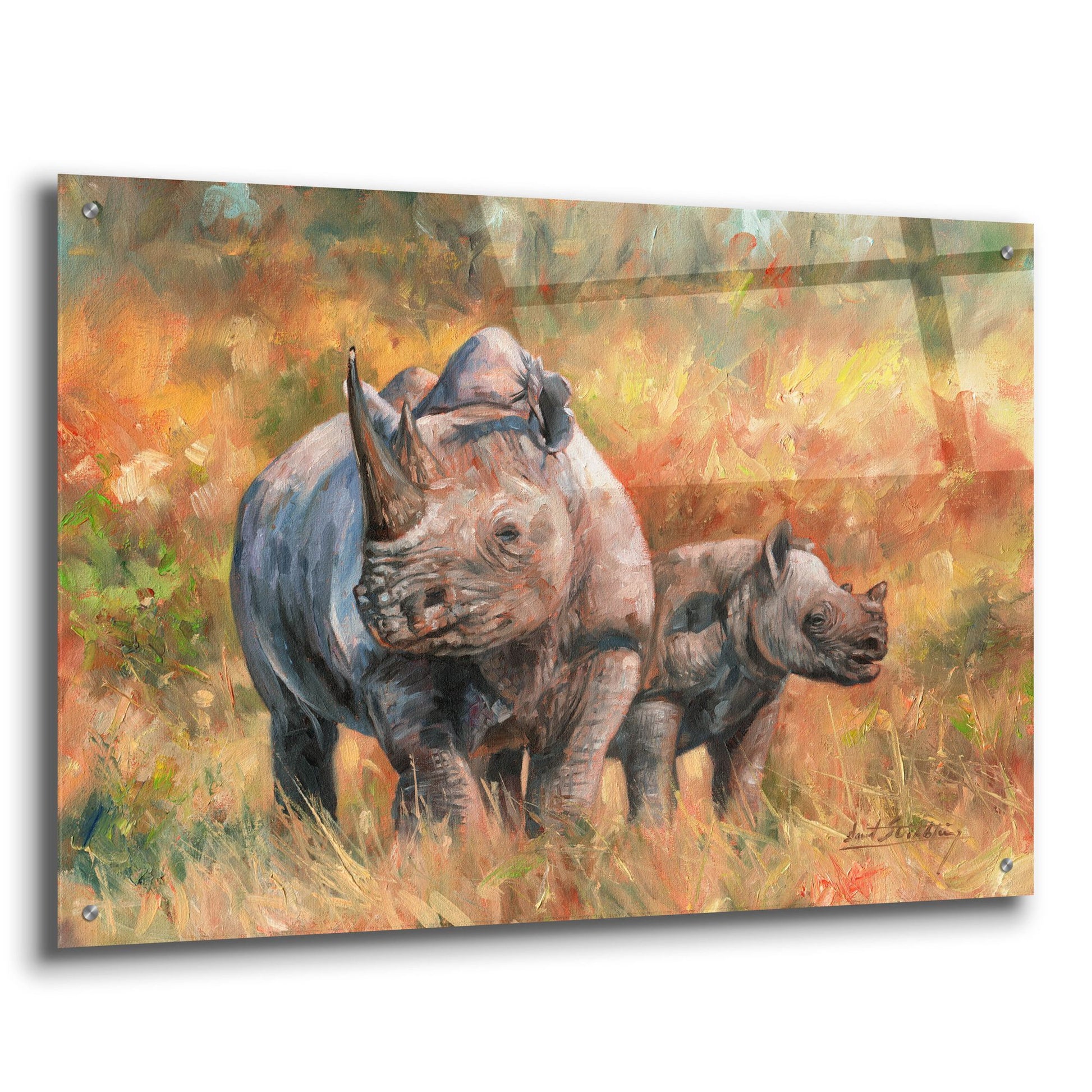 Epic Art 'Mother & Son2 by David Stribbling, Acrylic Glass Wall Art,36x24