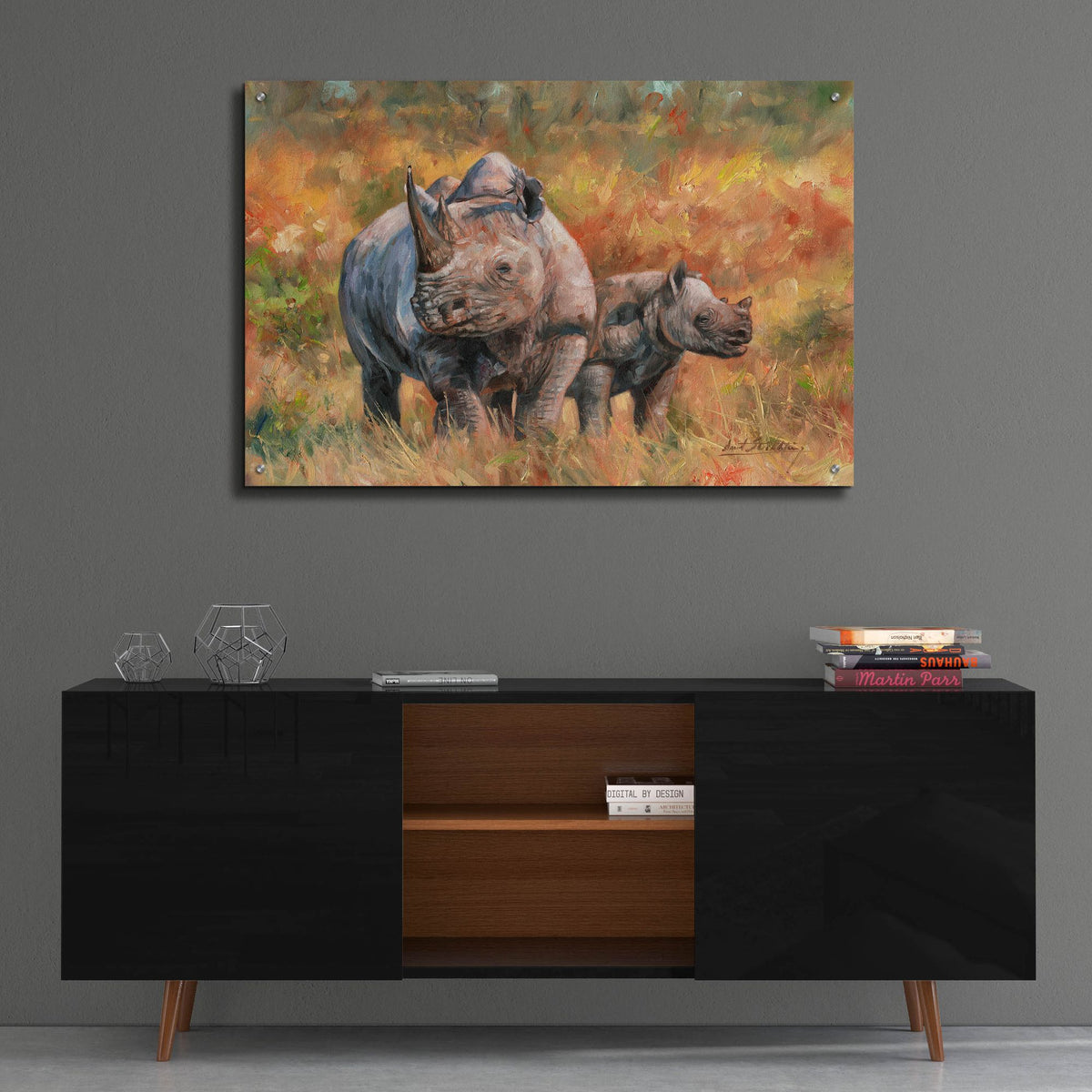 Epic Art 'Mother & Son2 by David Stribbling, Acrylic Glass Wall Art,36x24