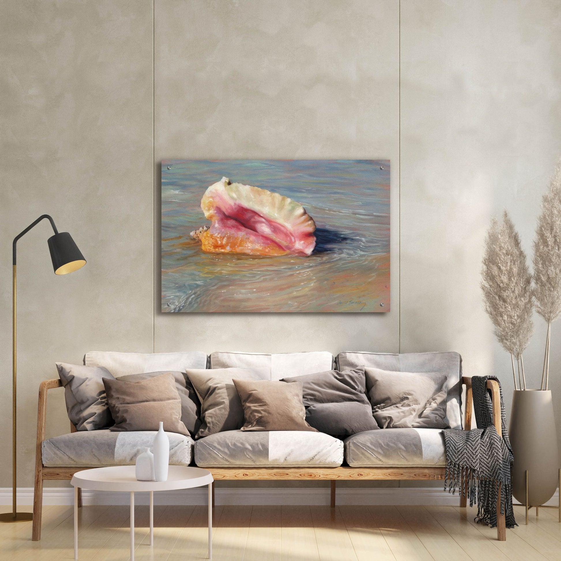 Epic Art 'Conch Shell2 by David Stribbling, Acrylic Glass Wall Art,36x24