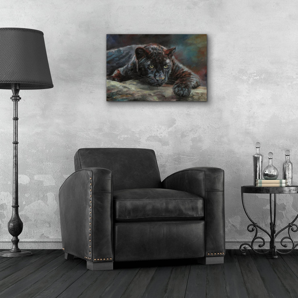 Epic Art 'Black Panther 42 by David Stribbling, Acrylic Glass Wall Art,24x16