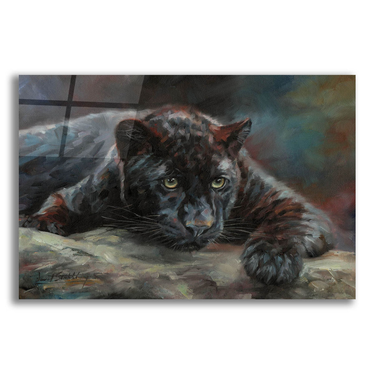 Epic Art 'Black Panther 42 by David Stribbling, Acrylic Glass Wall Art