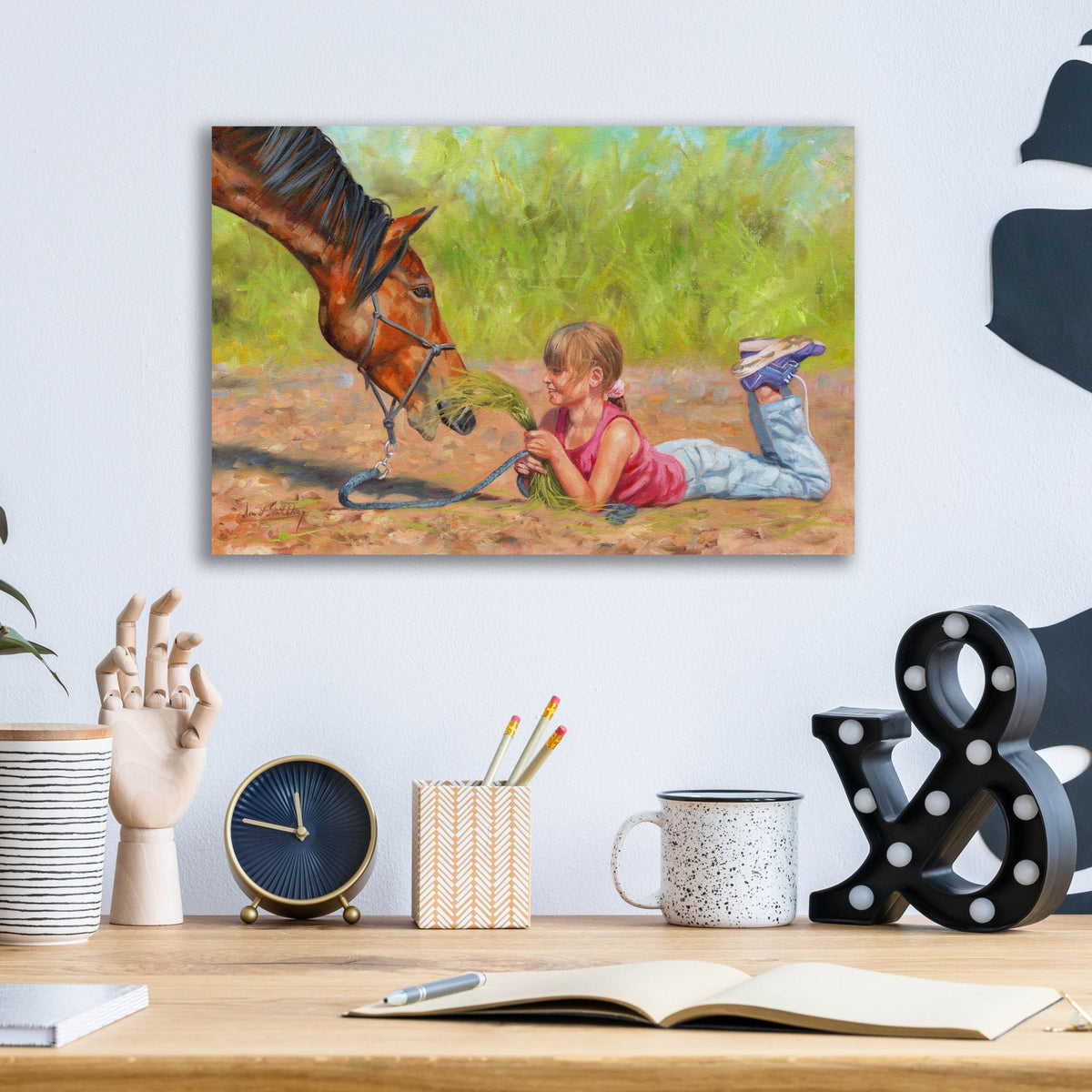 Epic Art 'Best Friends2 by David Stribbling, Acrylic Glass Wall Art,16x12