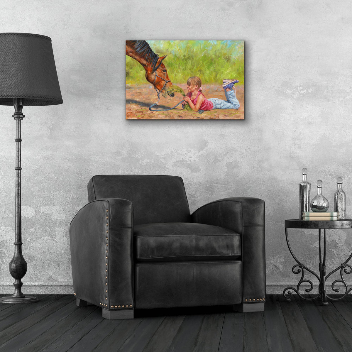 Epic Art 'Best Friends2 by David Stribbling, Acrylic Glass Wall Art,24x16