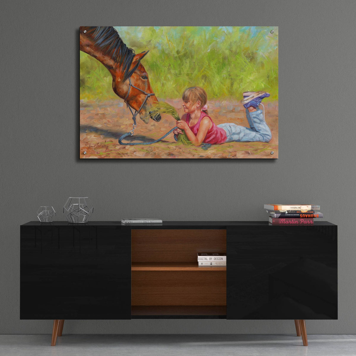 Epic Art 'Best Friends2 by David Stribbling, Acrylic Glass Wall Art,36x24