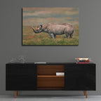 Epic Art 'Black Rhino2 by David Stribbling, Acrylic Glass Wall Art,36x24