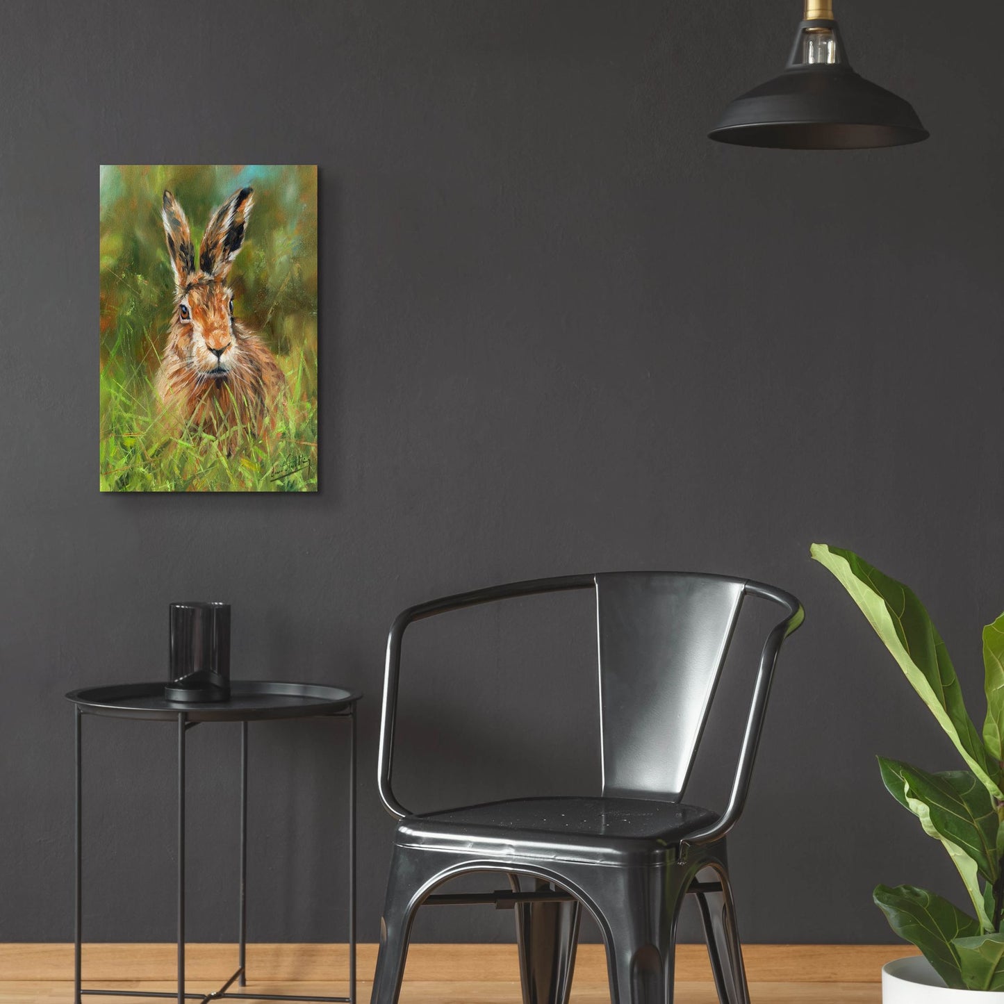 Epic Art 'Hare 22 by David Stribbling, Acrylic Glass Wall Art,16x24