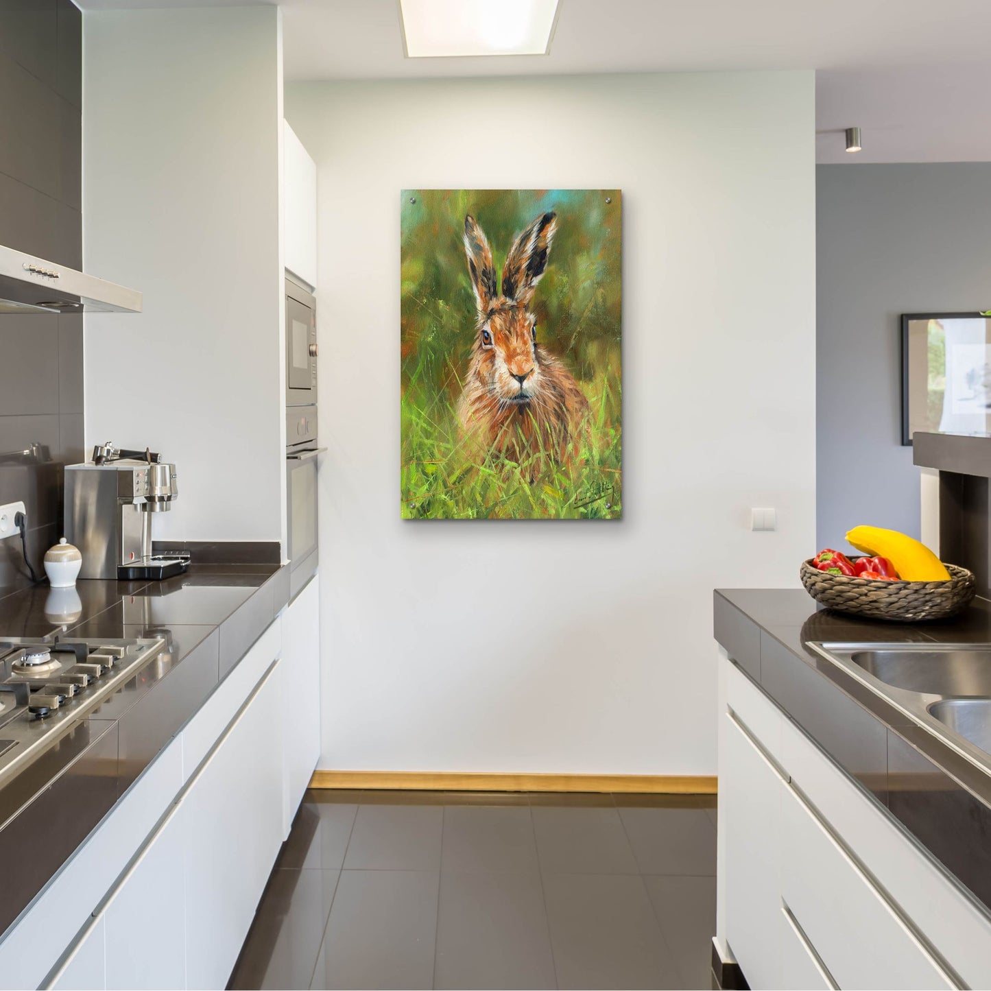 Epic Art 'Hare 22 by David Stribbling, Acrylic Glass Wall Art,24x36