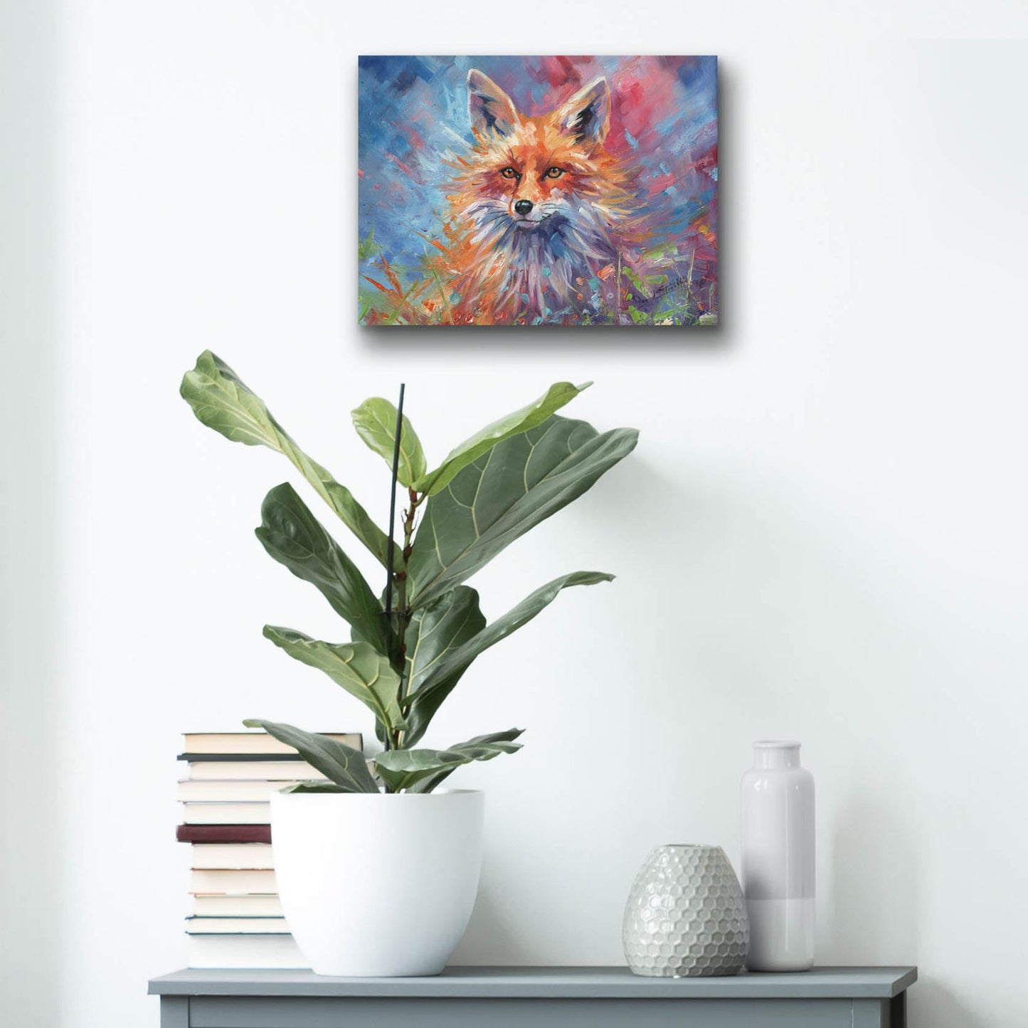 Epic Art 'Kitsune Fox2 by David Stribbling, Acrylic Glass Wall Art,16x12